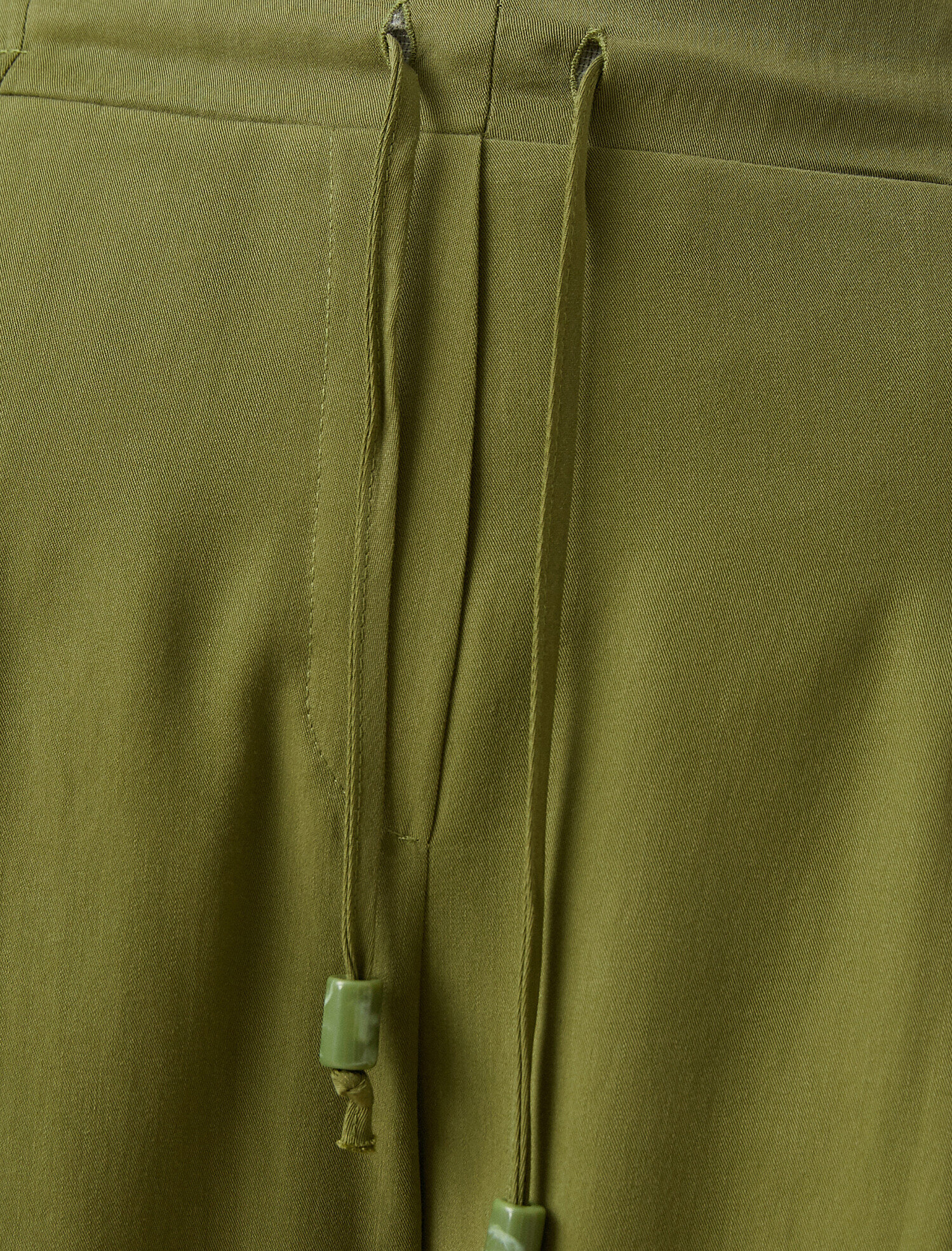   Beli Bağlamalı Bol Paça Pantolon