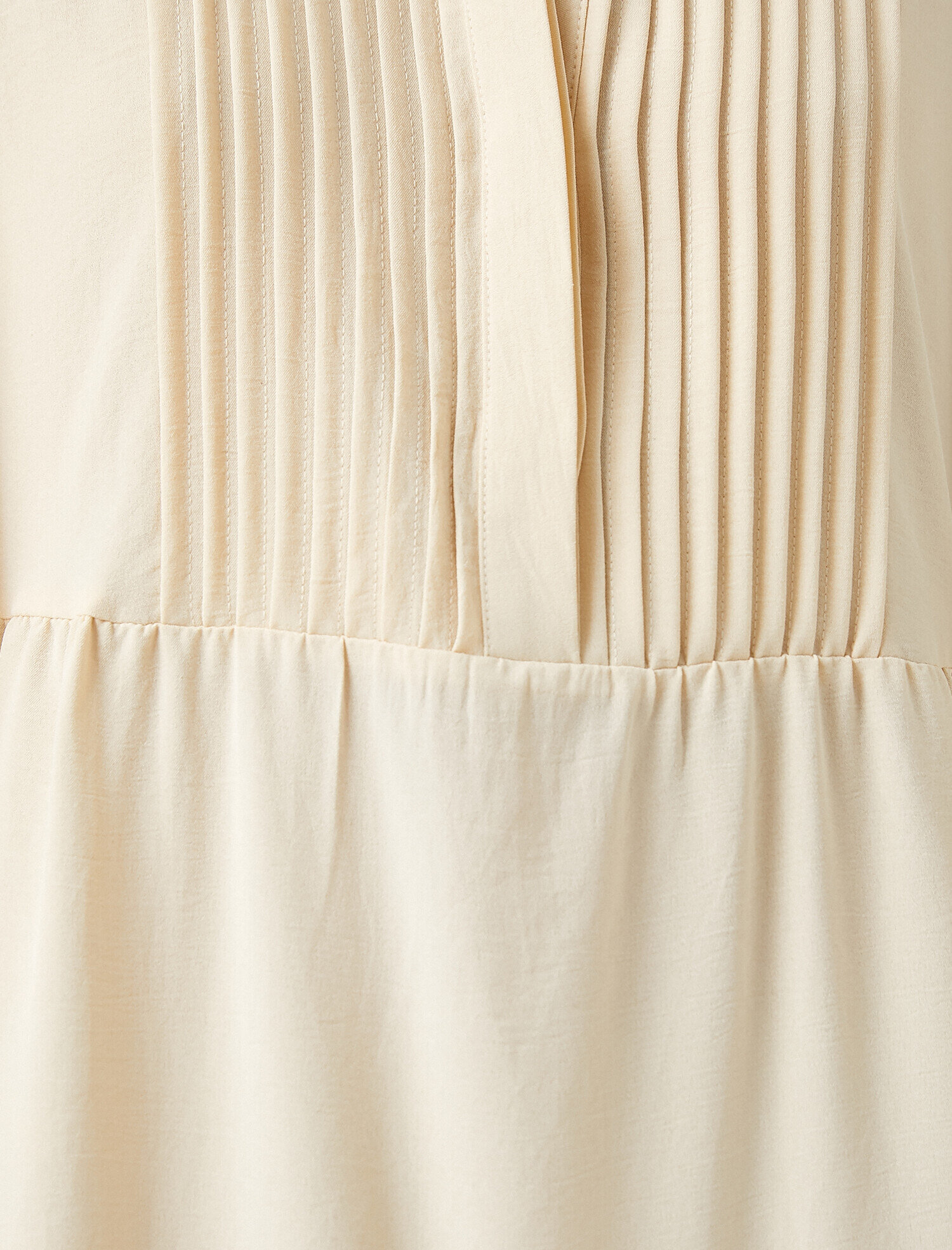   Fitil Detaylı Uzun Elbise