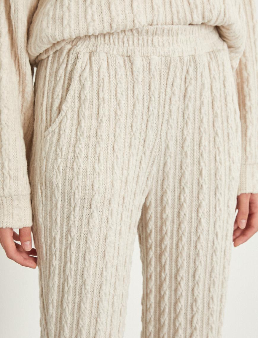   Örgü Desenli Pijama Altı
