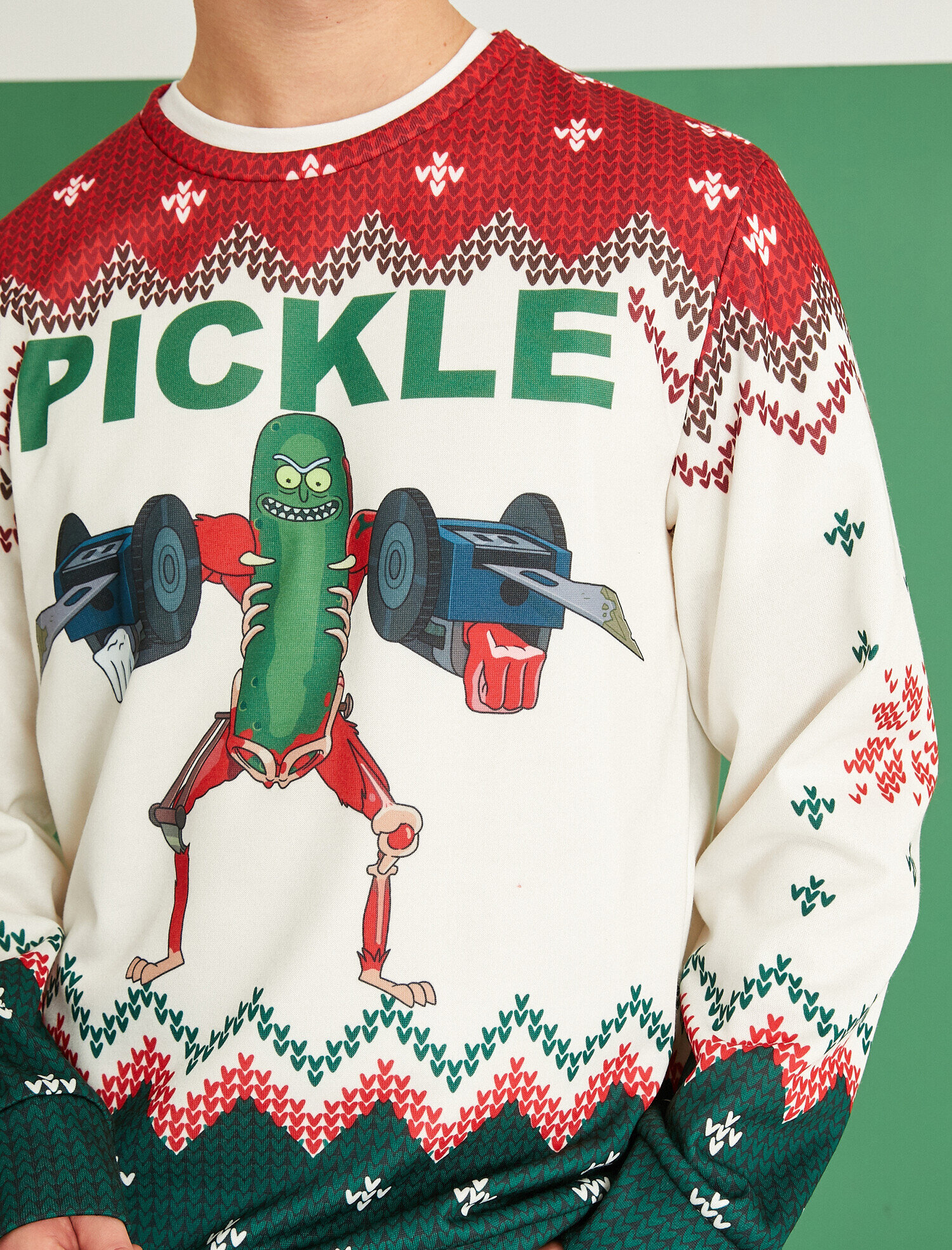 Pickle rick xmas clearance jumper