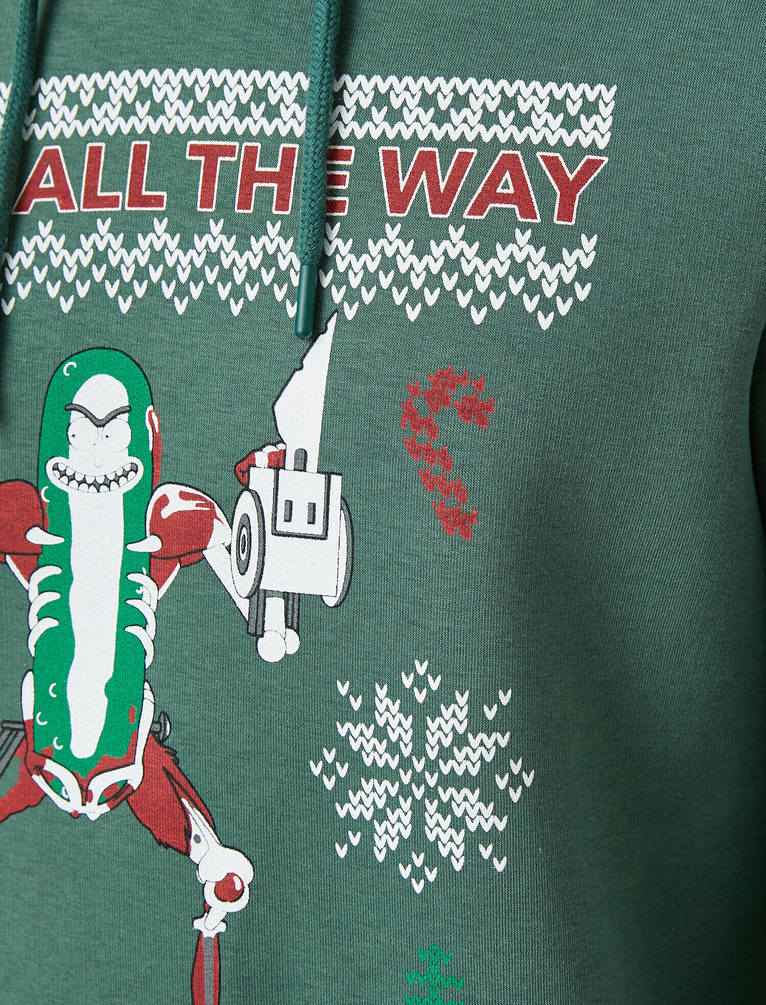   Rick and Morty Yılbaşı Sweatshirt Lisanslı Baskılı