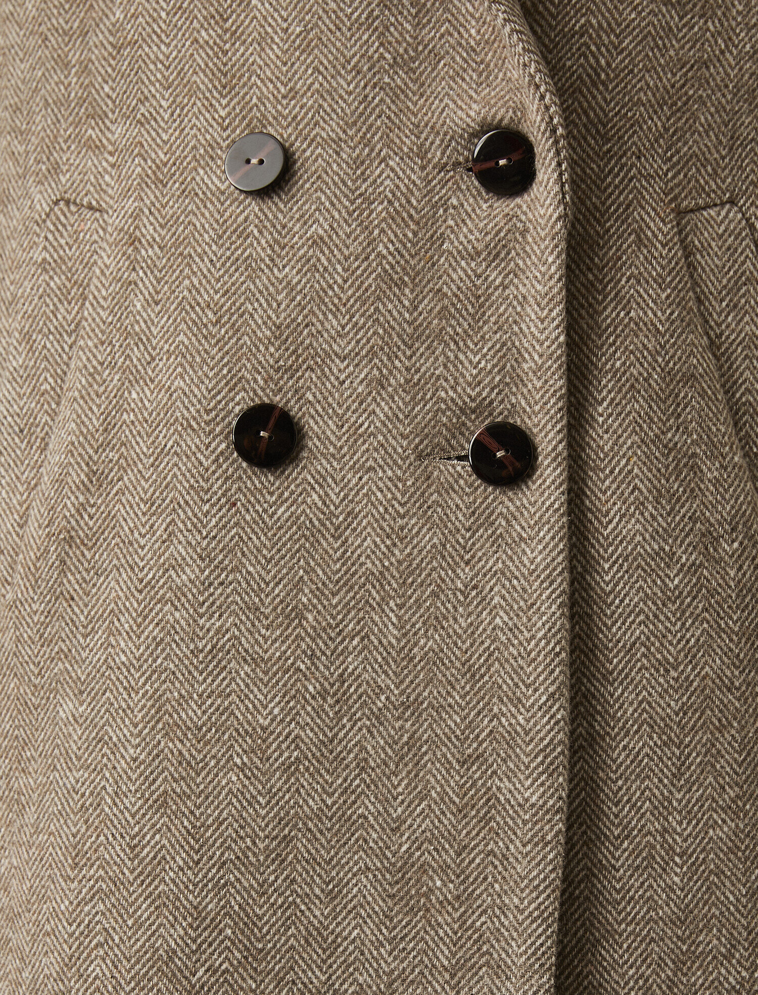   Cep Detaylı Uzun Palto