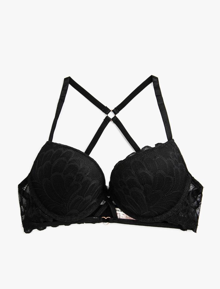  Destekli Sütyen Dantelli Ekstra Dolgulu