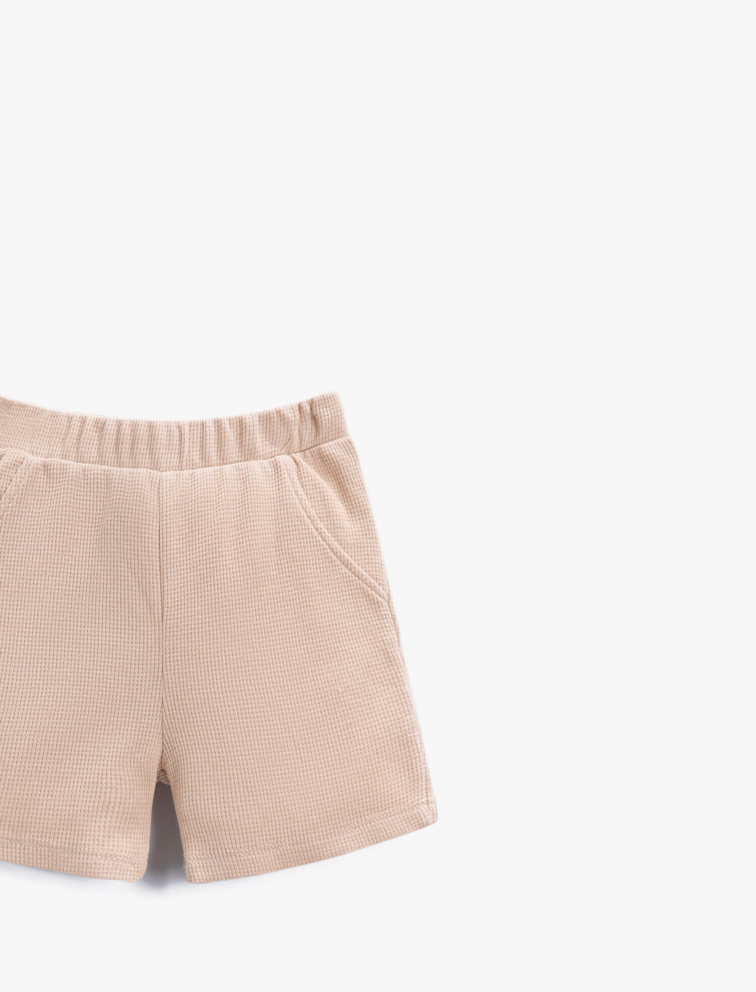  Erkek Bebek Beli Lastikli Şort Pamuklu