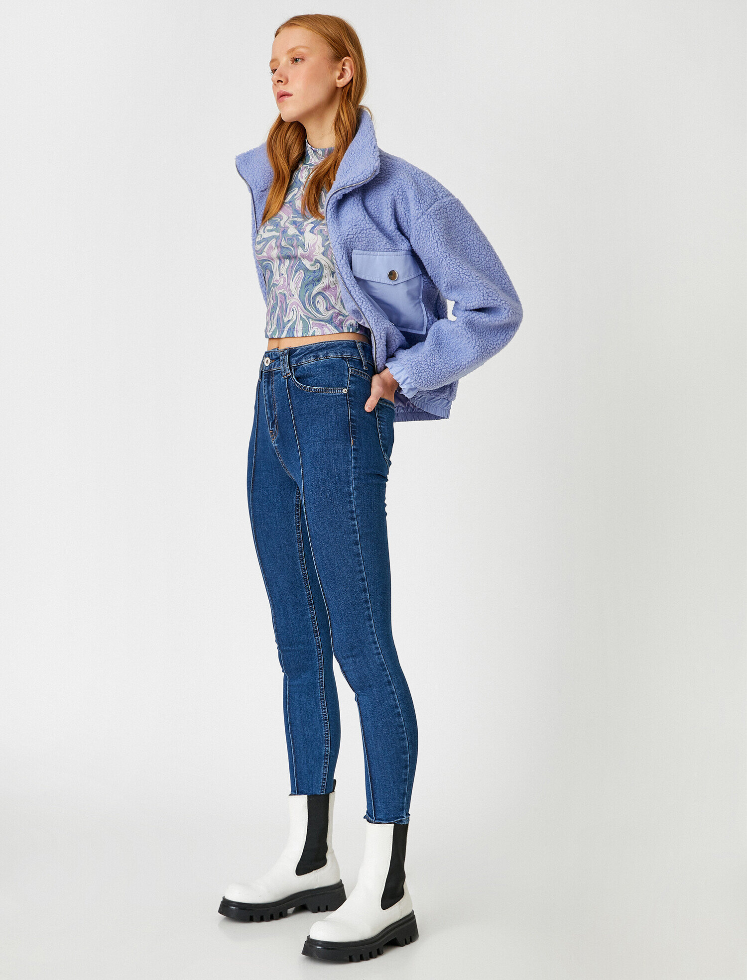   Dar Kesim Kot Pantolon - Skinny Jean