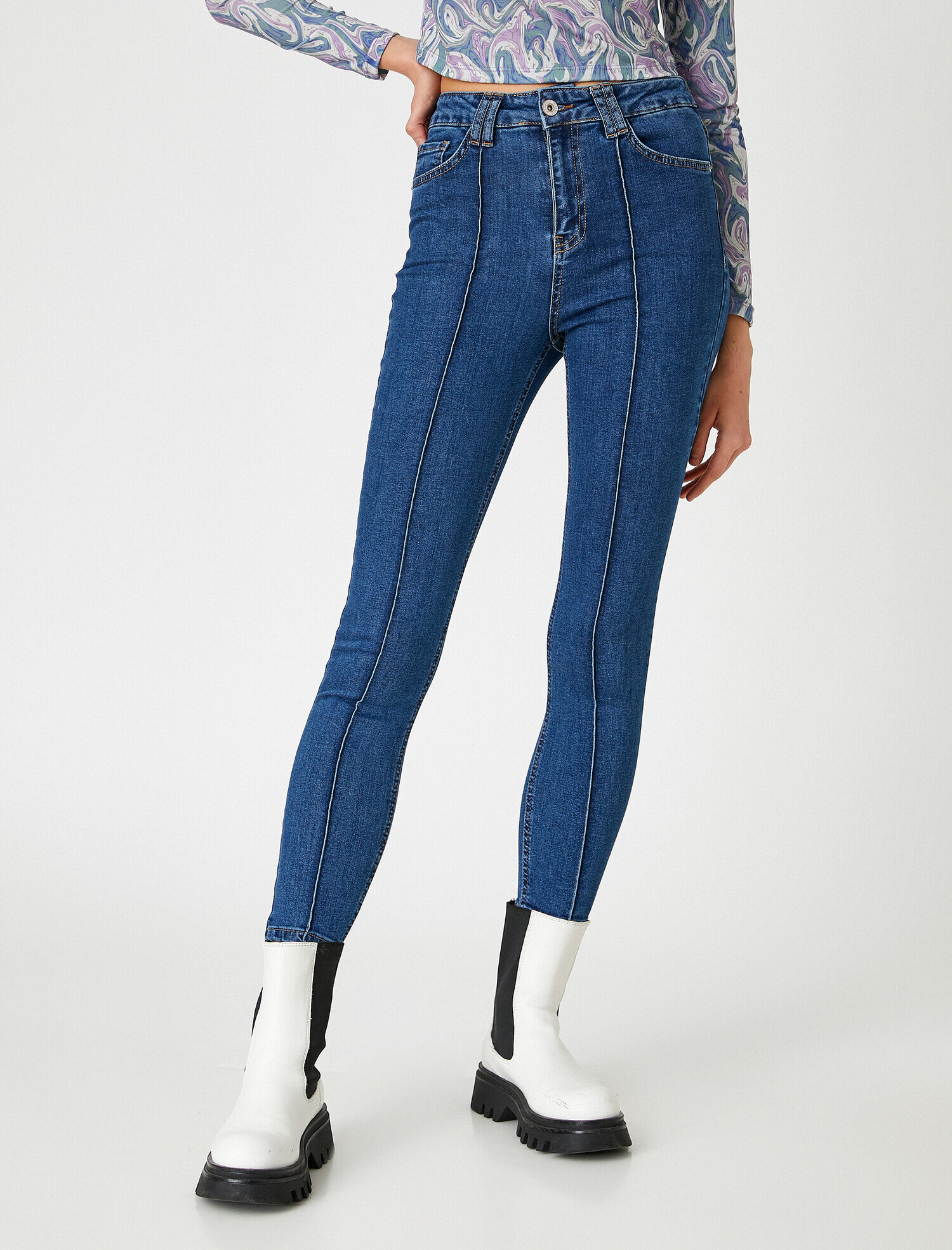   Dar Kesim Kot Pantolon - Skinny Jean