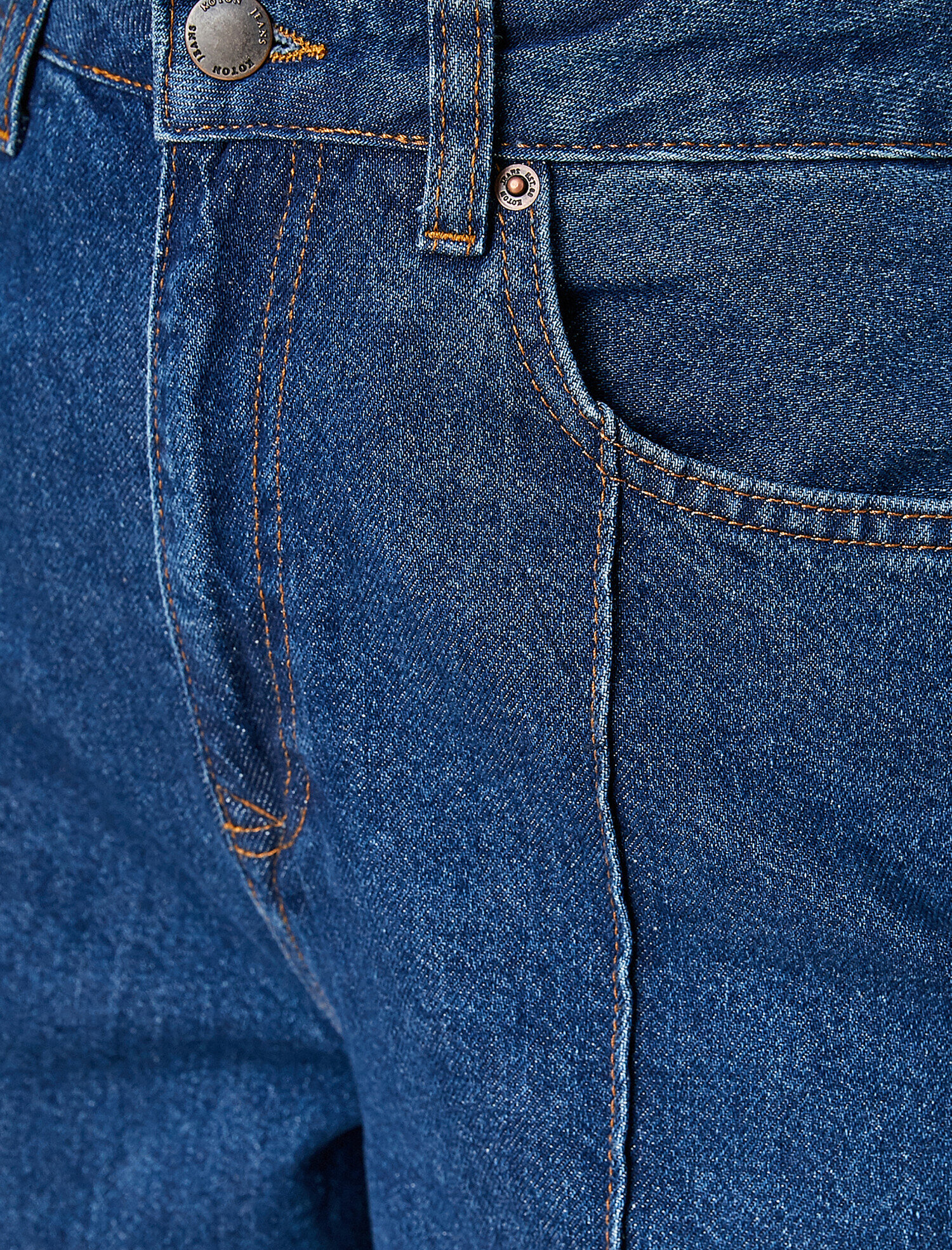   Yüksek Bel Bol Paça Kot Pantolon - Bianca Jean