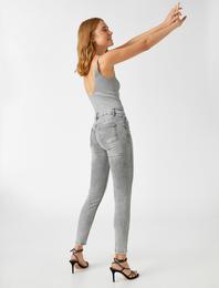 Yüksek Bel Dar Paça Kot Pantolon - Skinny Fit Jean