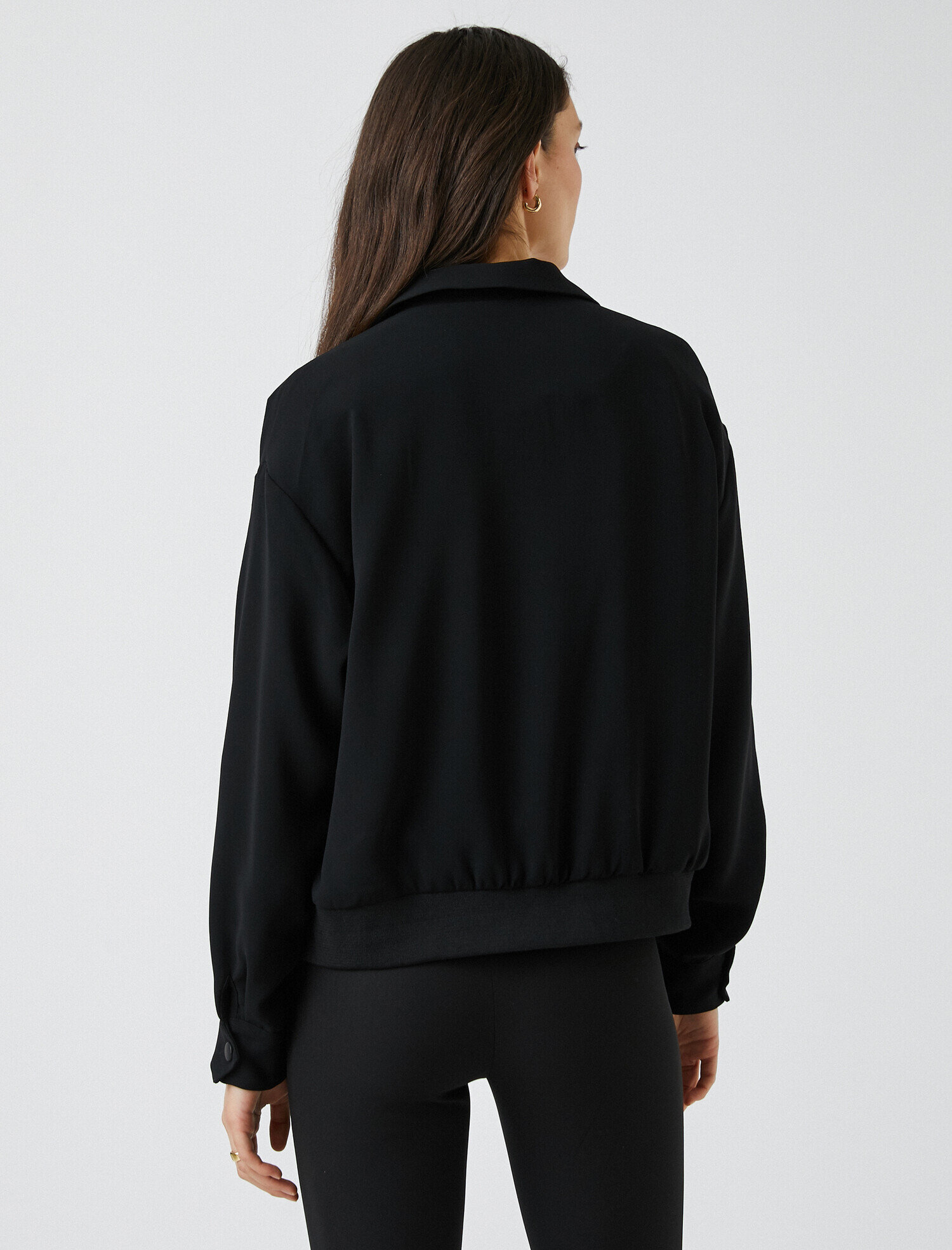   Fermuarlı Cepli Ceket