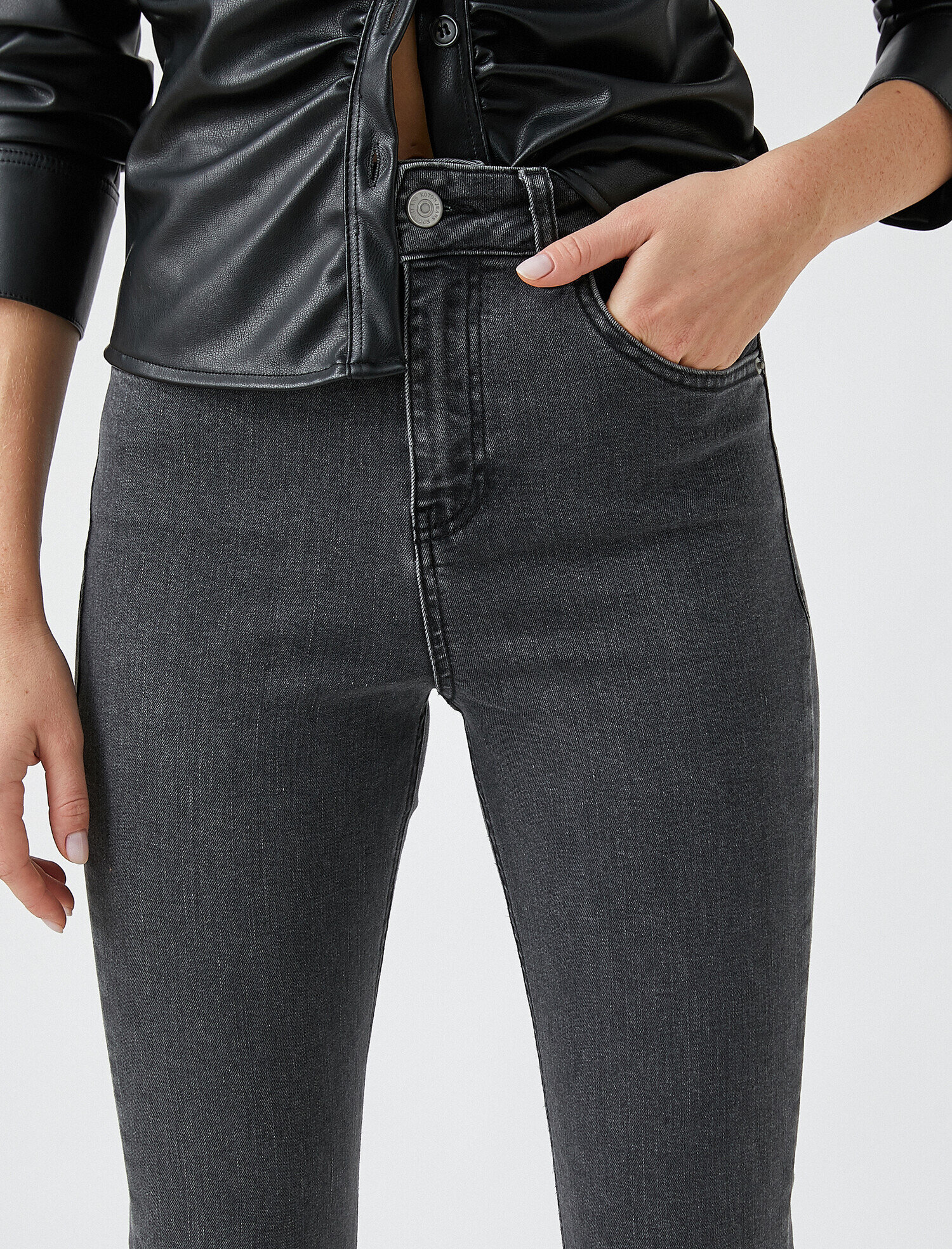   Dar Kesim Kot Pantolon - Skinny Jean