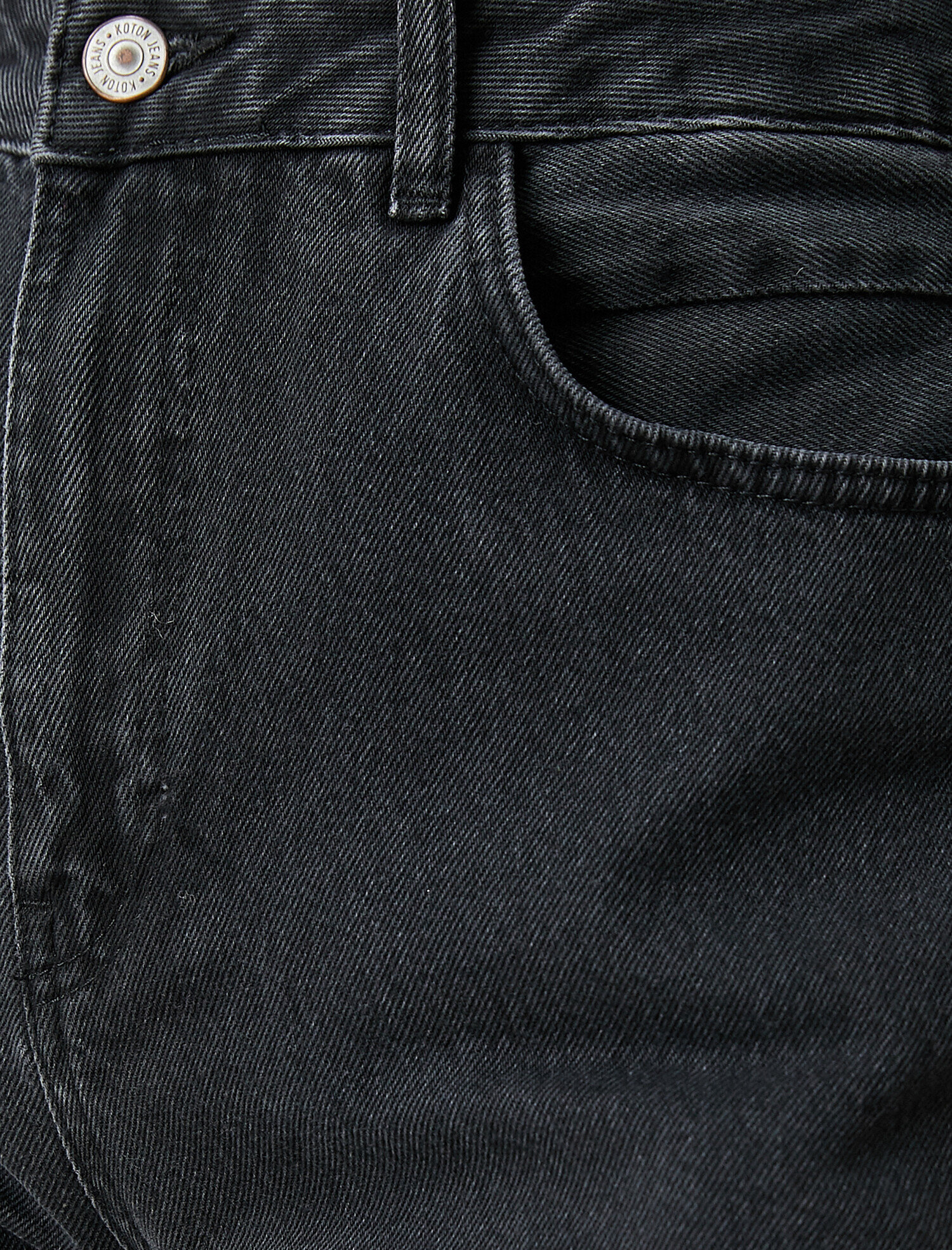   Yüksek Bel Pamuklu Straight Jean Kot Pantolon