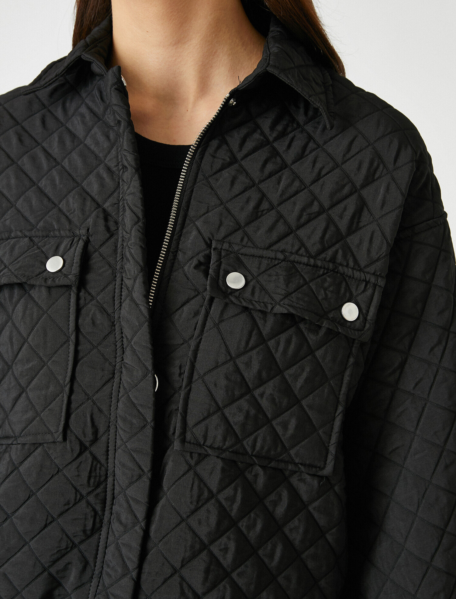   Kapitone Cepli Ceket