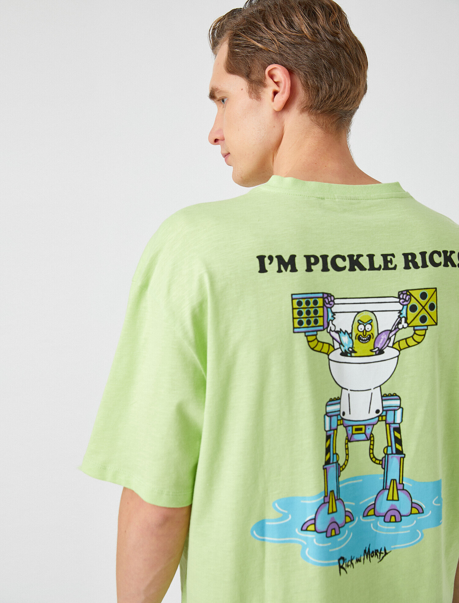   Rick and Morty Oversize Tişört Lisanslı Baskılı