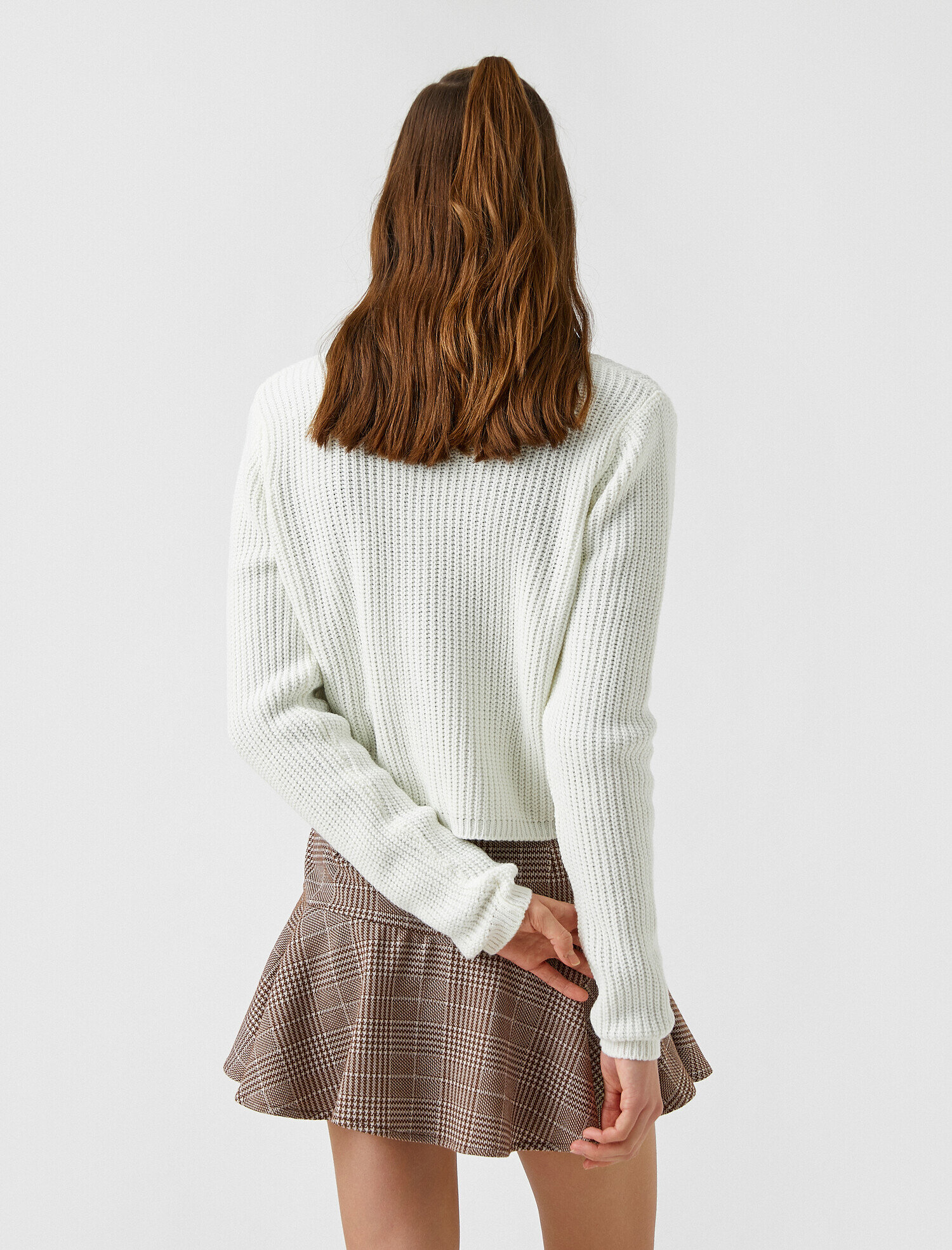   Düğmeli Triko Hırka