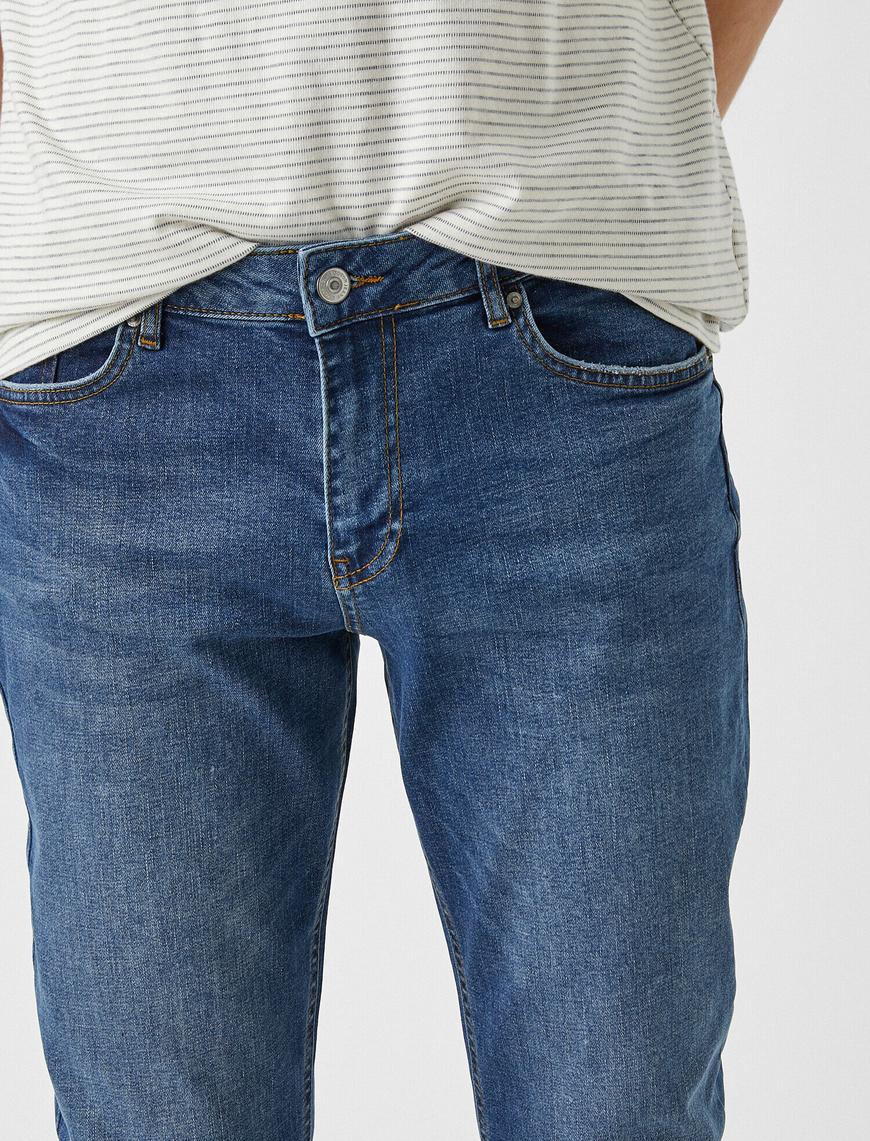   Straight Fit Boru Paça Kot Pantolon - Mark Jean