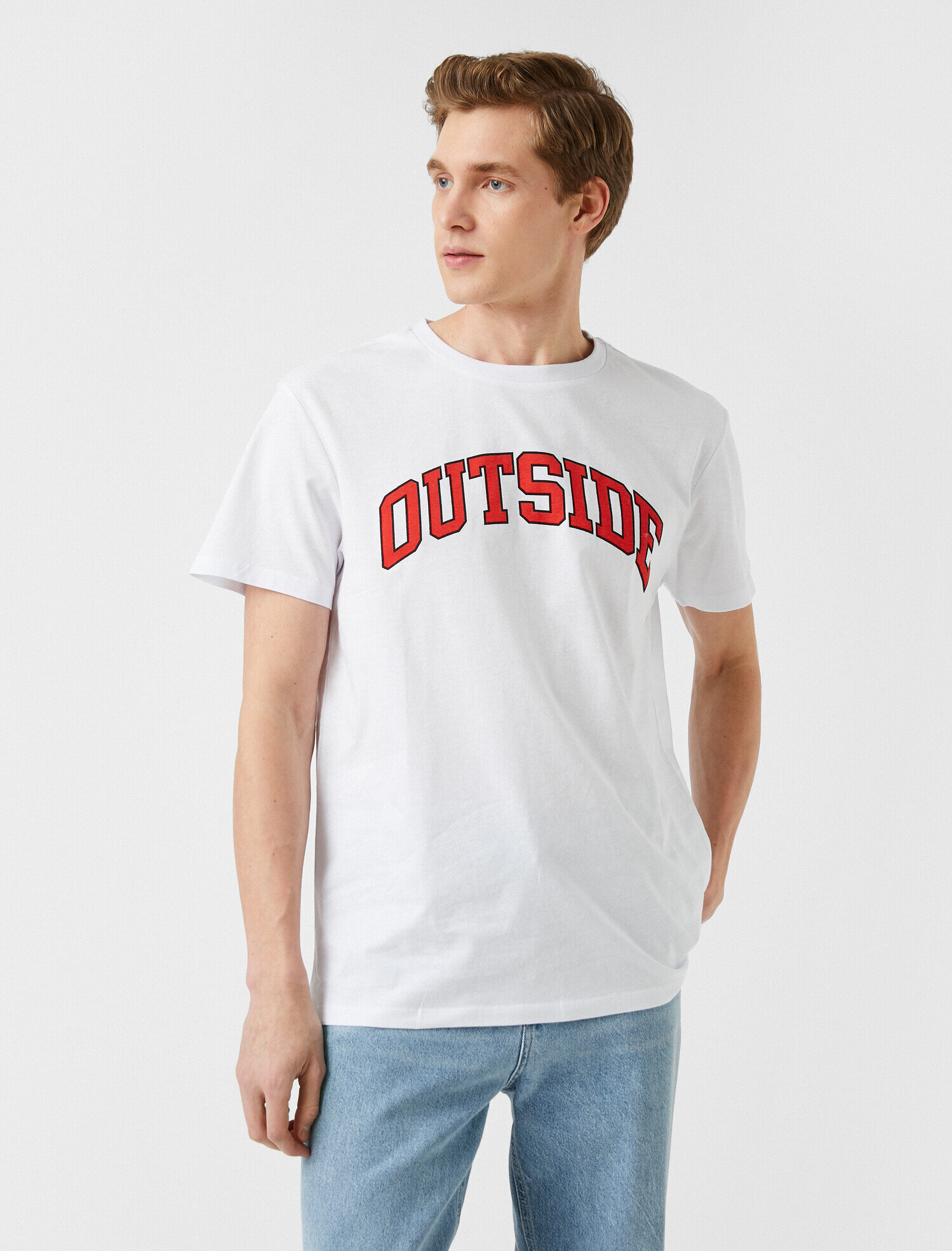   Kolej Baskılı Oversize Tişört