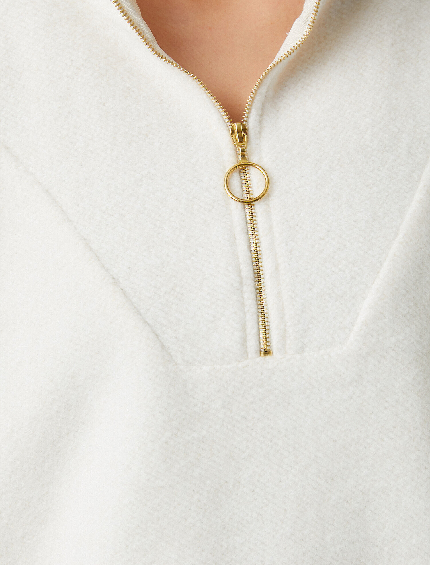   Yakası Fermuarlı Sweatshirt