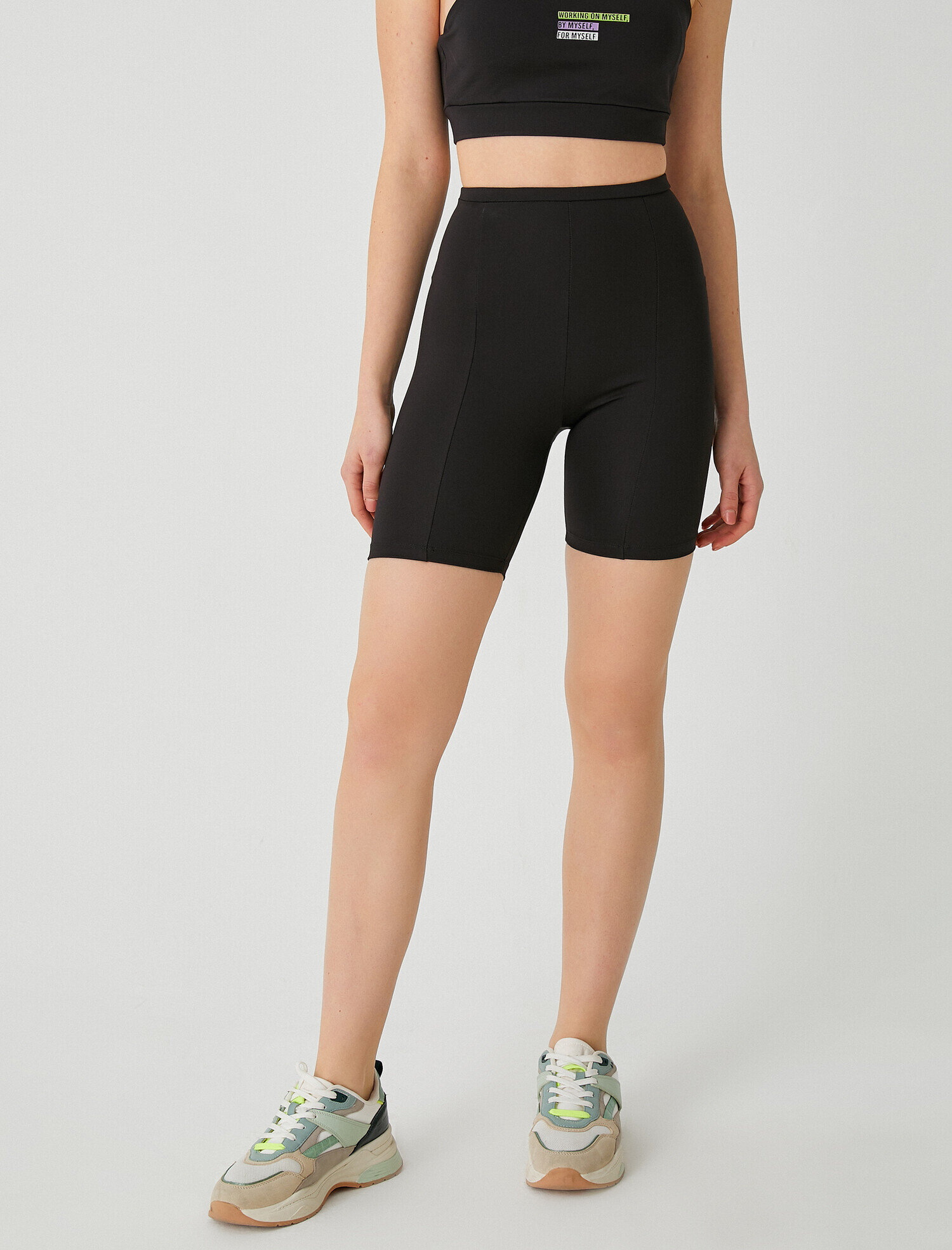   Yüksek Bel Şort Tayt