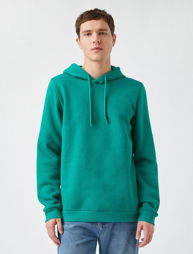   Basic Kapüşonlu Sweatshirt