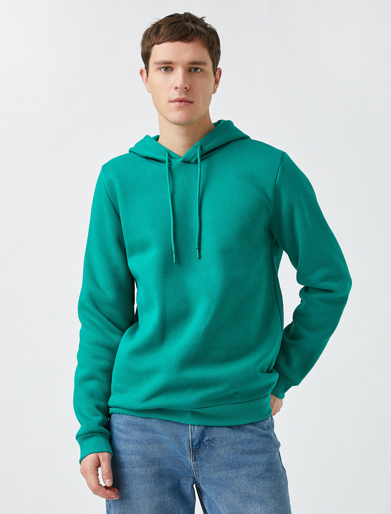   Basic Kapüşonlu Sweatshirt