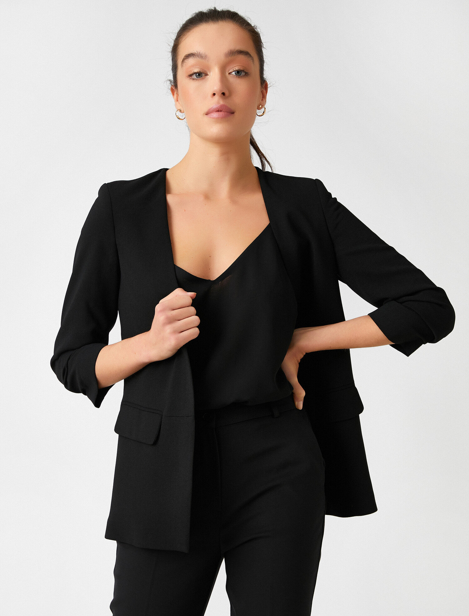   Kolu Büzgülü Blazer Ceket