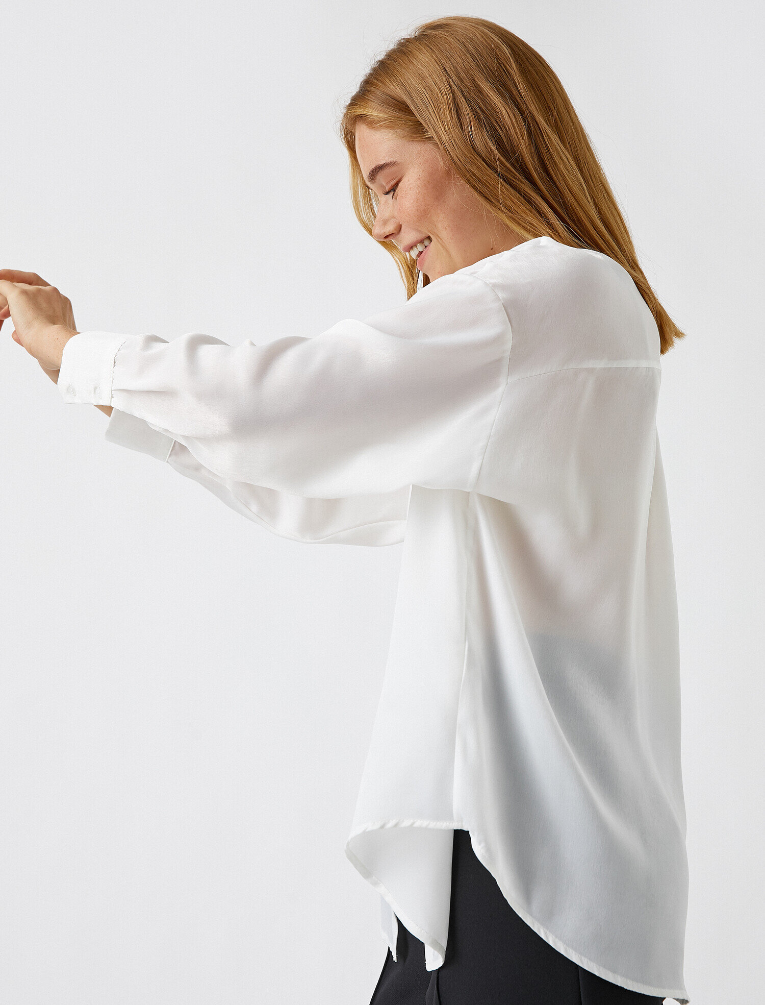   Basic Gömlek Uzun Kollu