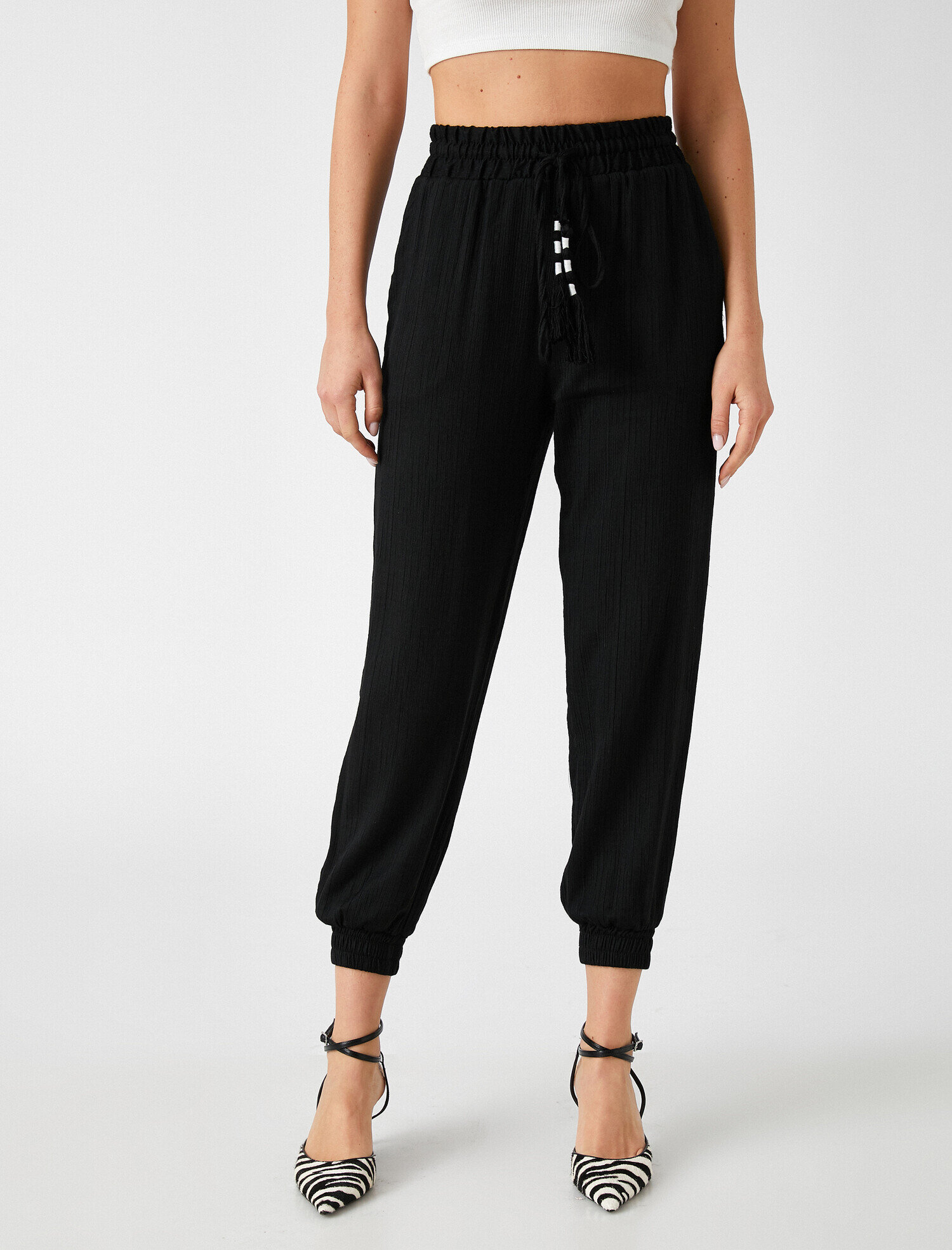   Beli Lastikli Jogger Pantolon