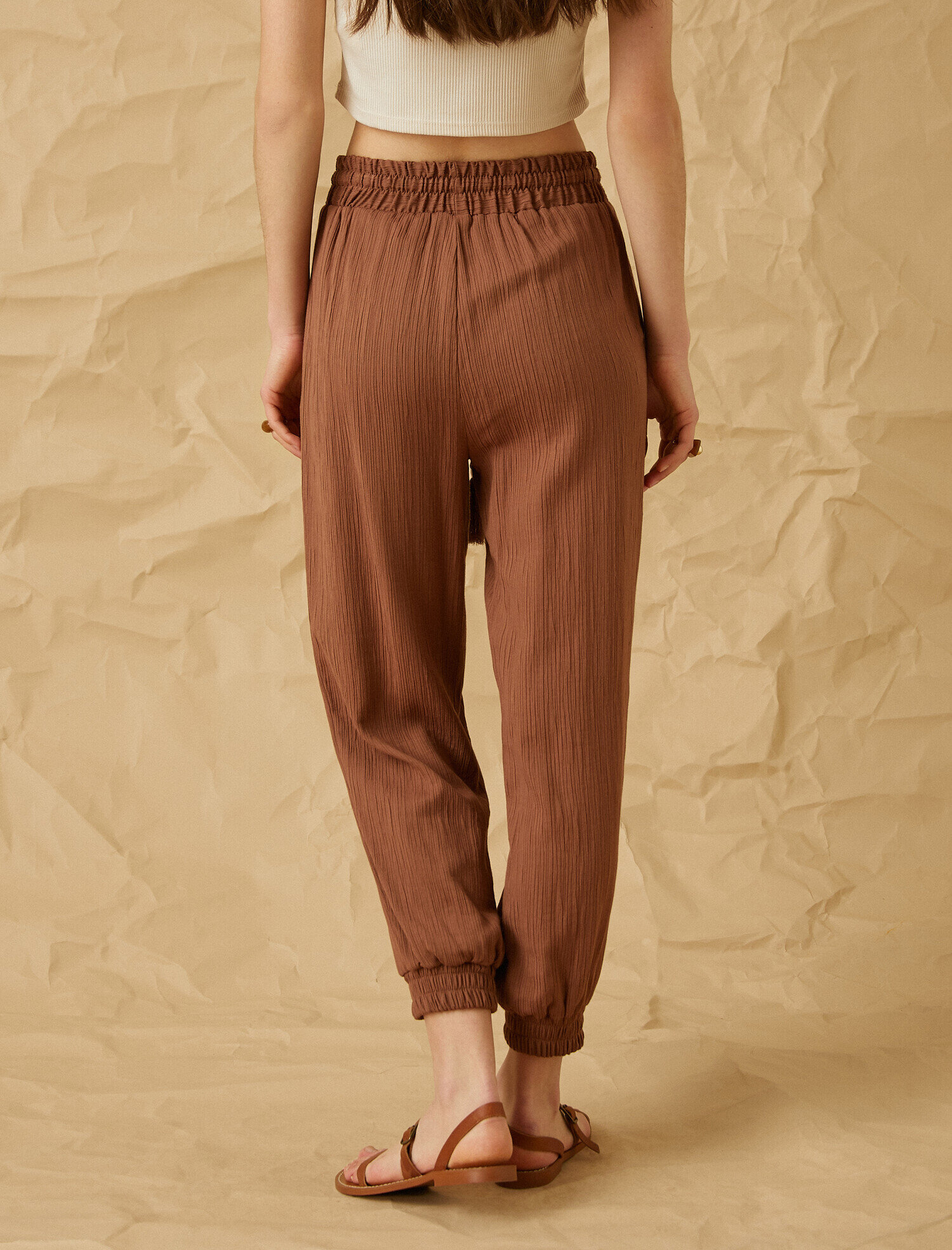   Beli Lastikli Jogger Pantolon