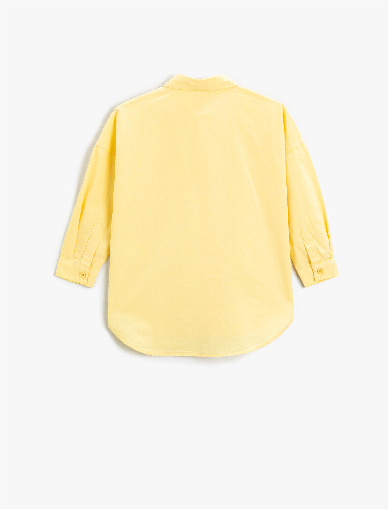  Kız Çocuk 3/4 Kol Basic Gömlek Pamuklu