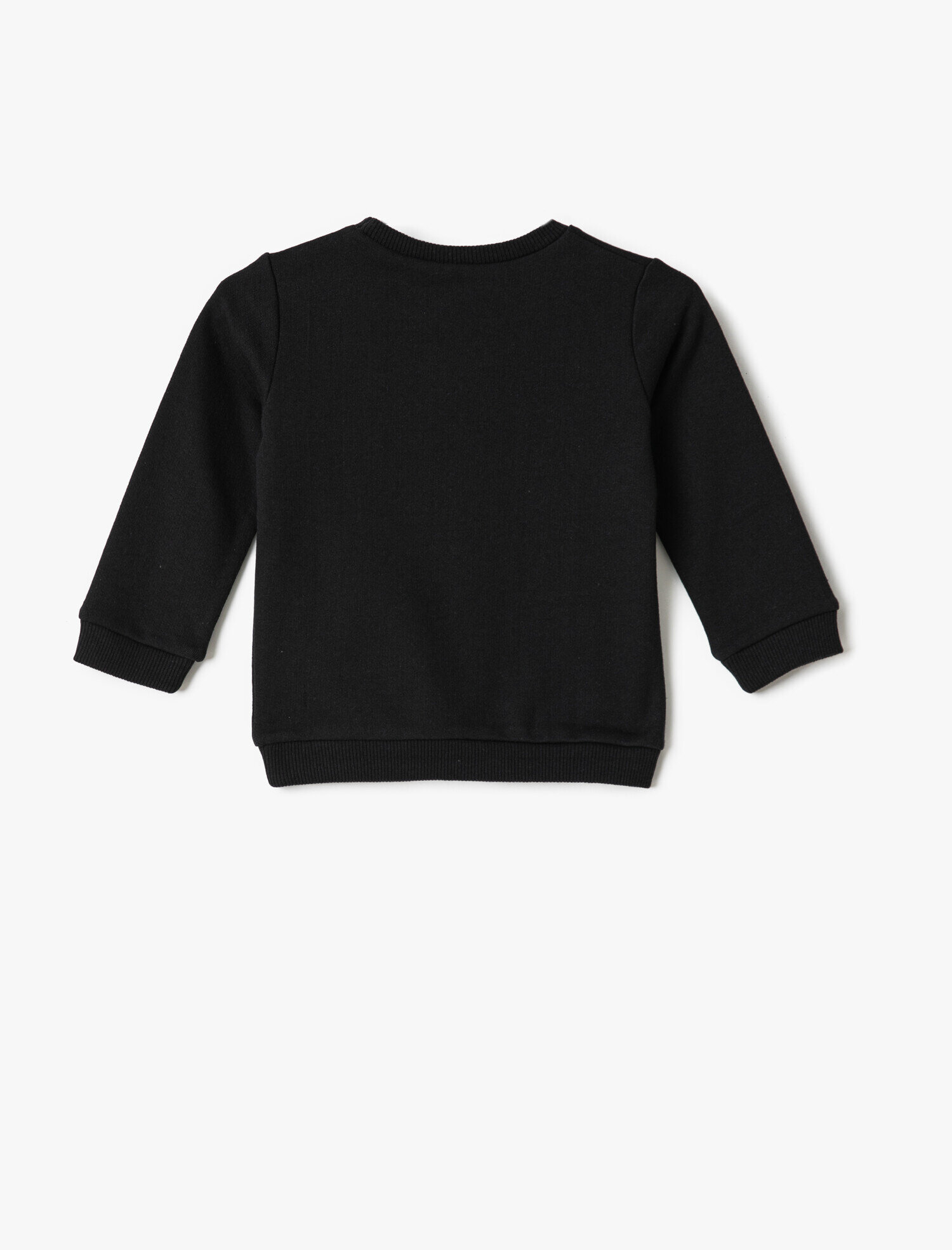  Erkek Bebek Sunday Baskılı Sweatshirt Bisiklet Yaka