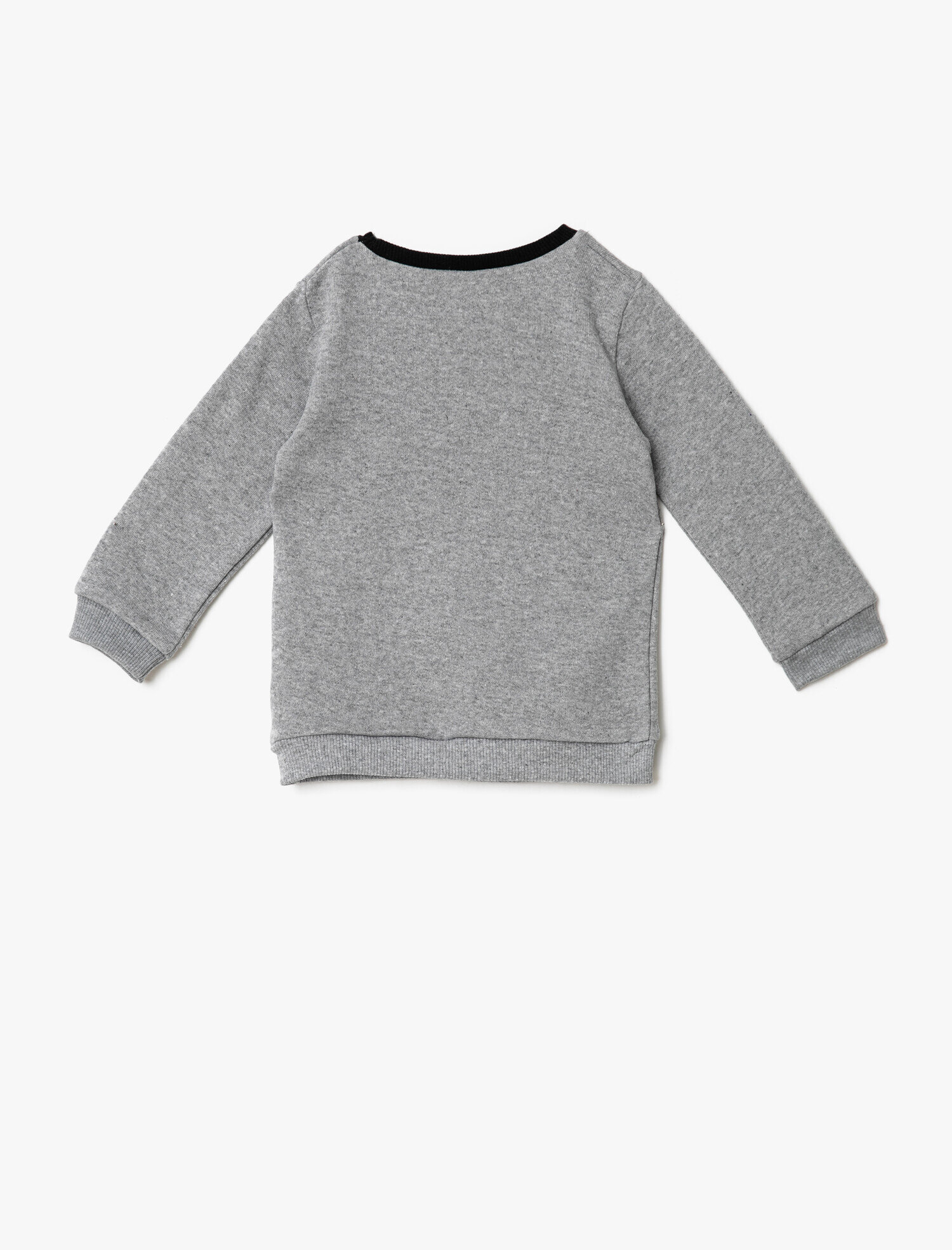 Erkek Bebek Mickey Mouse Baskılı Bisiklet Yaka Sweatshirt Lisanslı