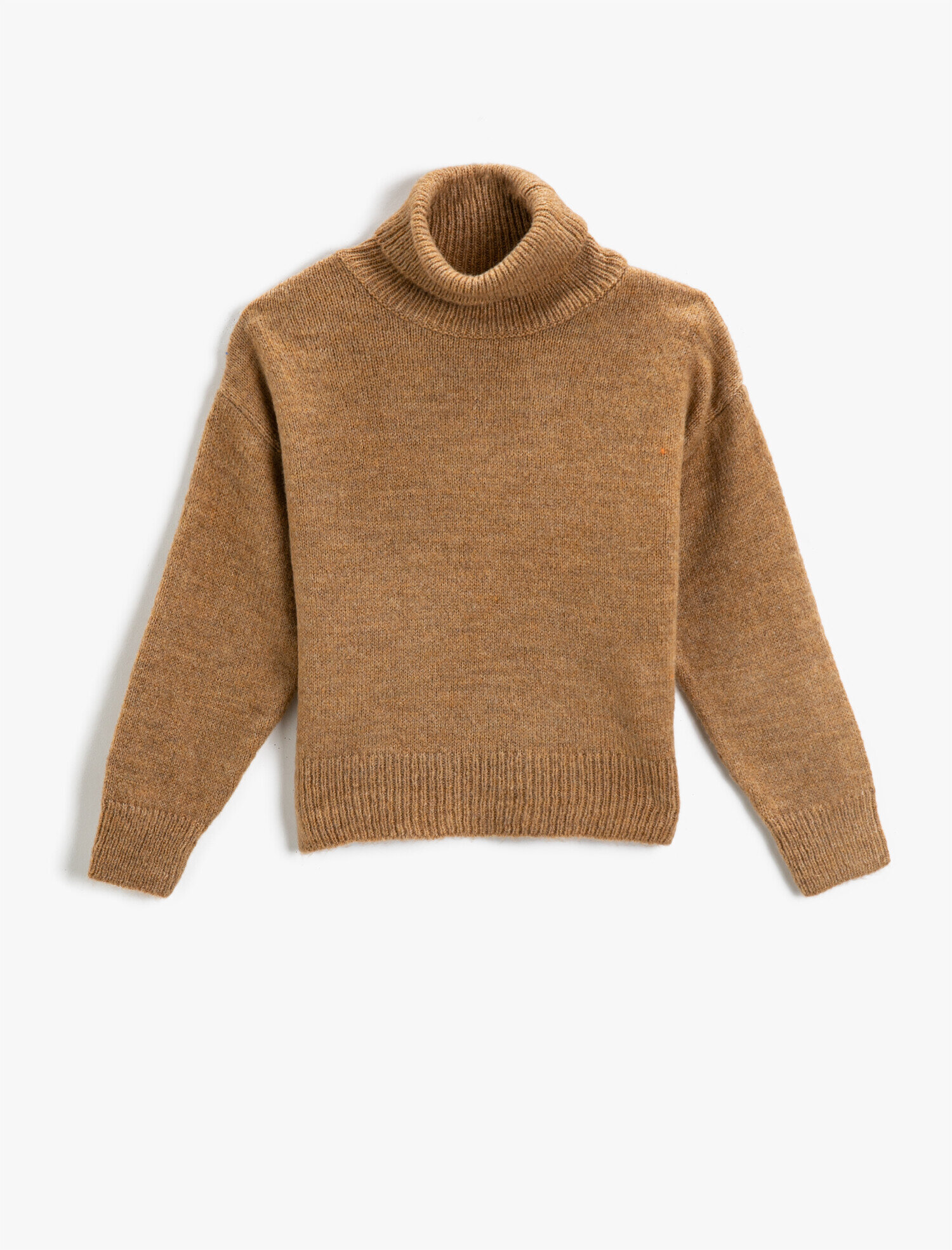  Kız Çocuk Basic Boğazlı Triko Kazak