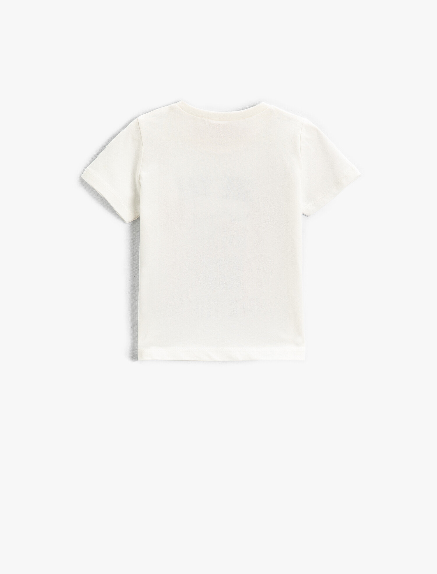  Erkek Bebek Yengeç Baskılı Kısa Kollu Tişört Pamuklu