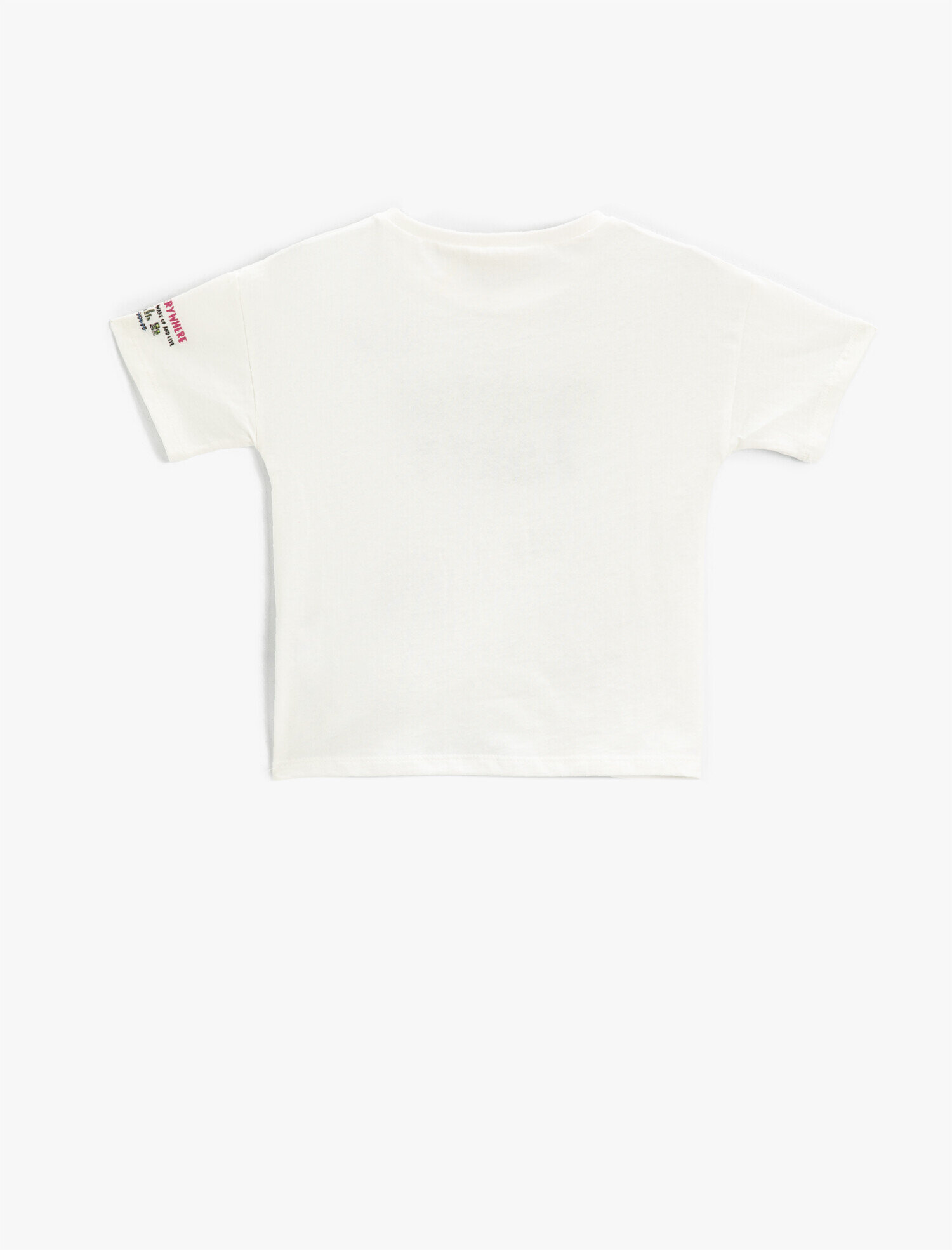  Erkek Çocuk Sloganlı Parti Baskılı Kısa Kollu Tişört Pamuklu