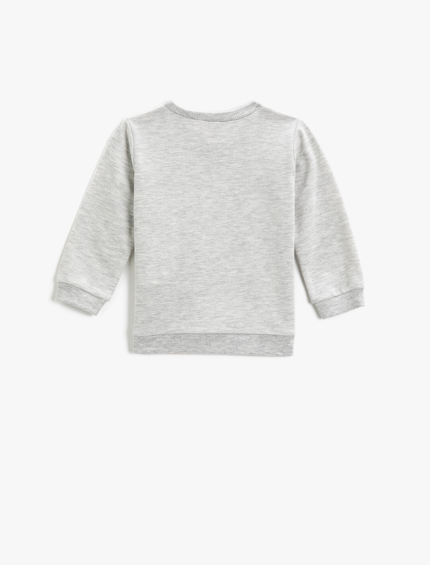  Erkek Bebek Hayvan Baskılı Sweatshirt Bisiklet Yaka