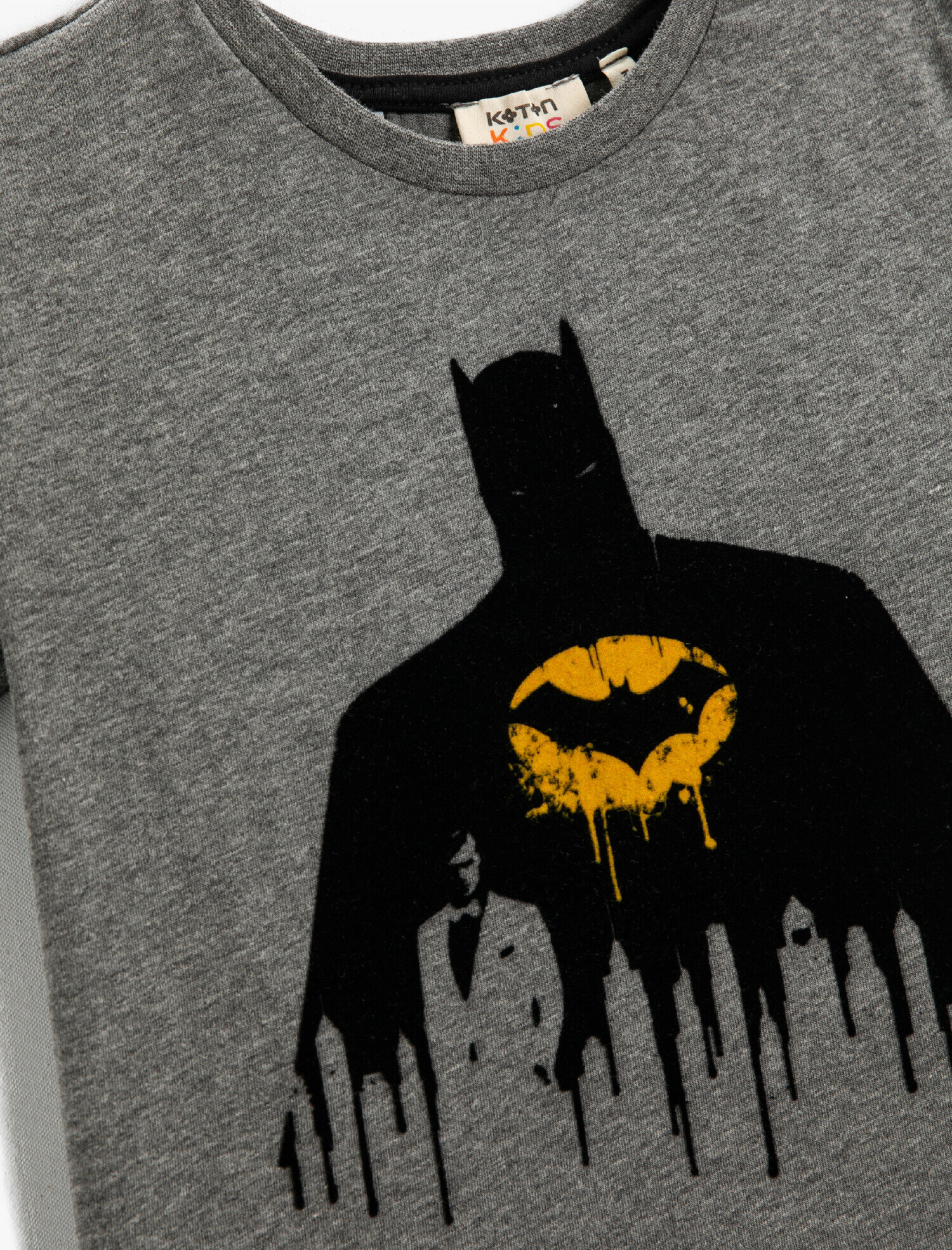  Erkek Çocuk Batman Lisanslı Baskılı Kısa Kollu Tişört