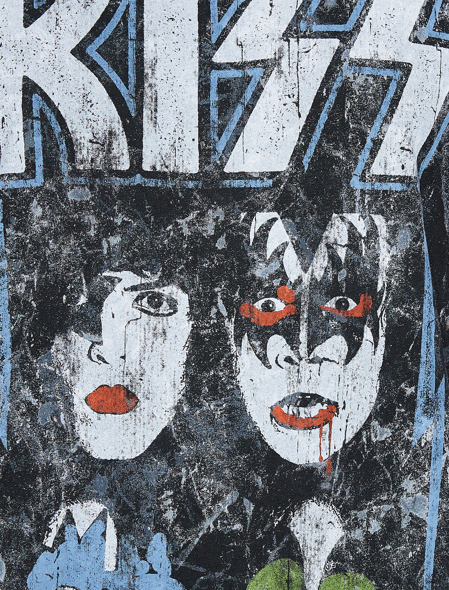   Müzik Lisanslı Kiss Baskılı Tişört