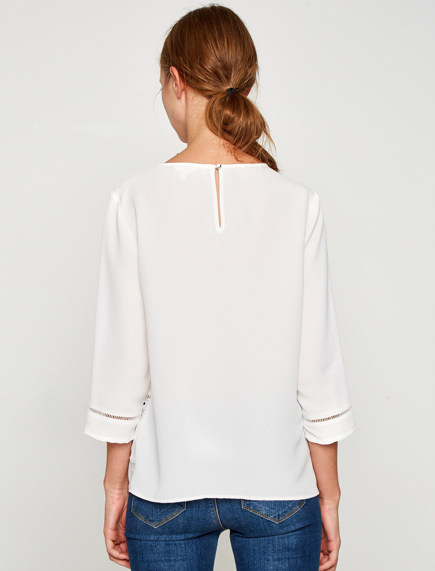   Dantel Detaylı Bluz