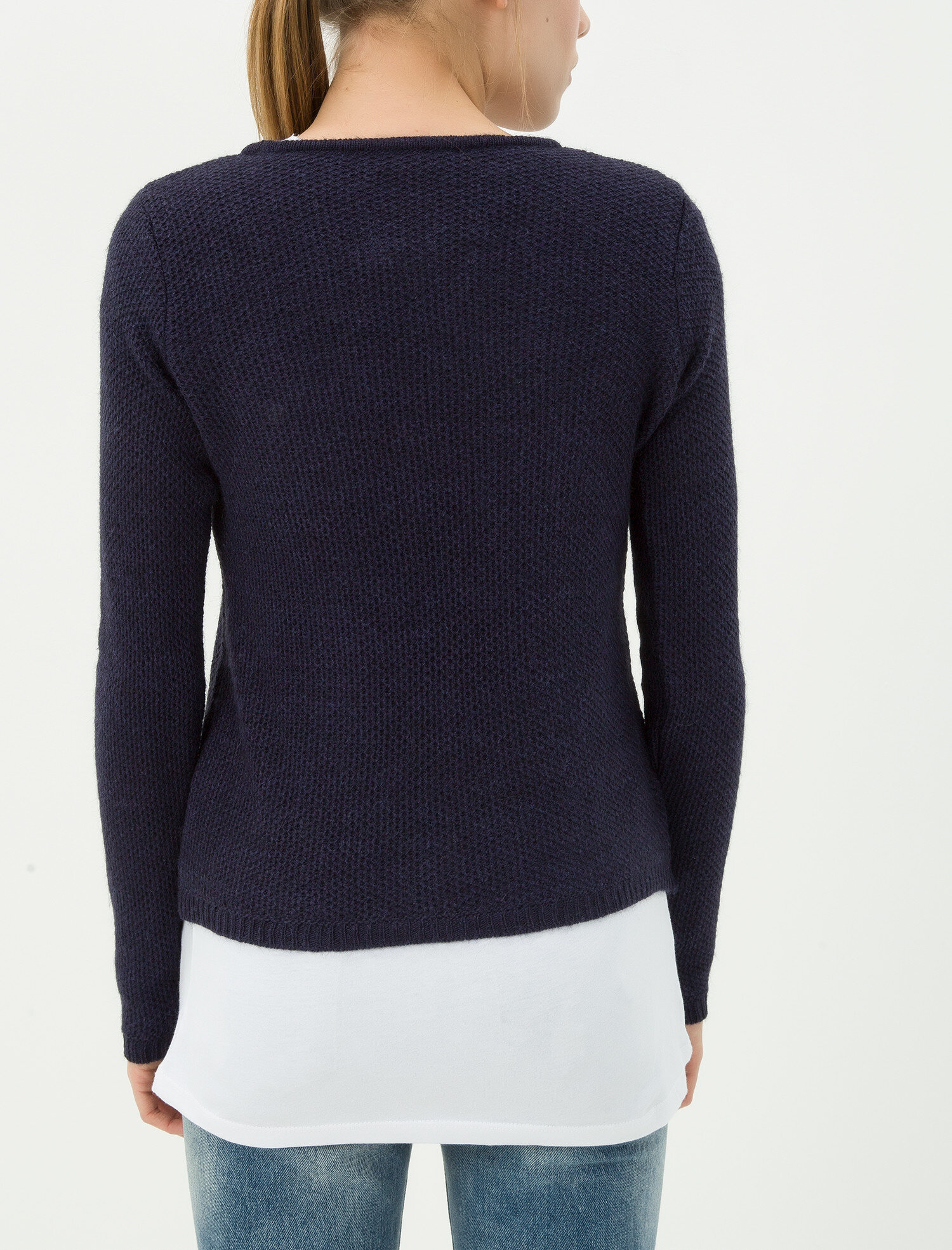 Baskılı Triko Kazak