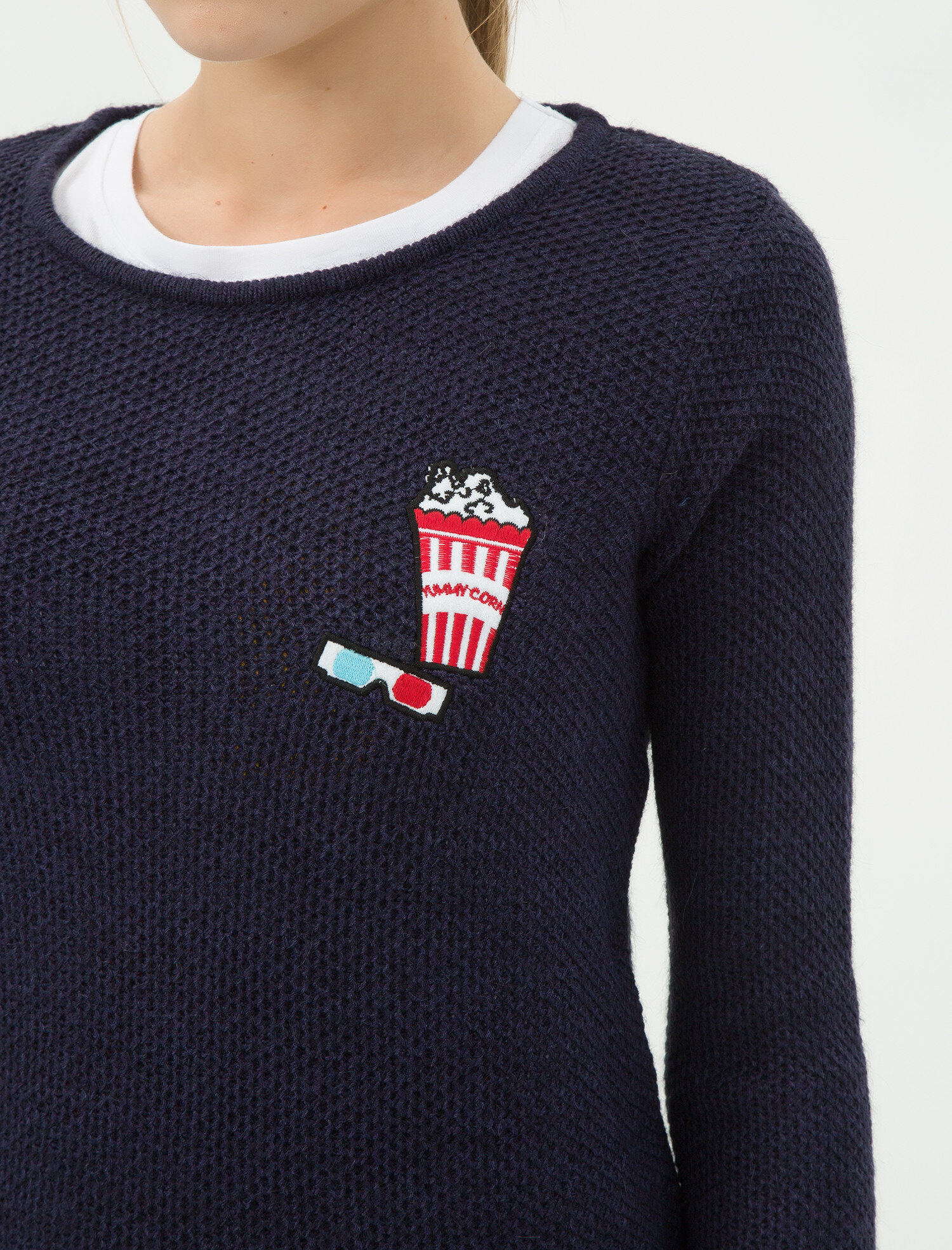 Baskılı Triko Kazak