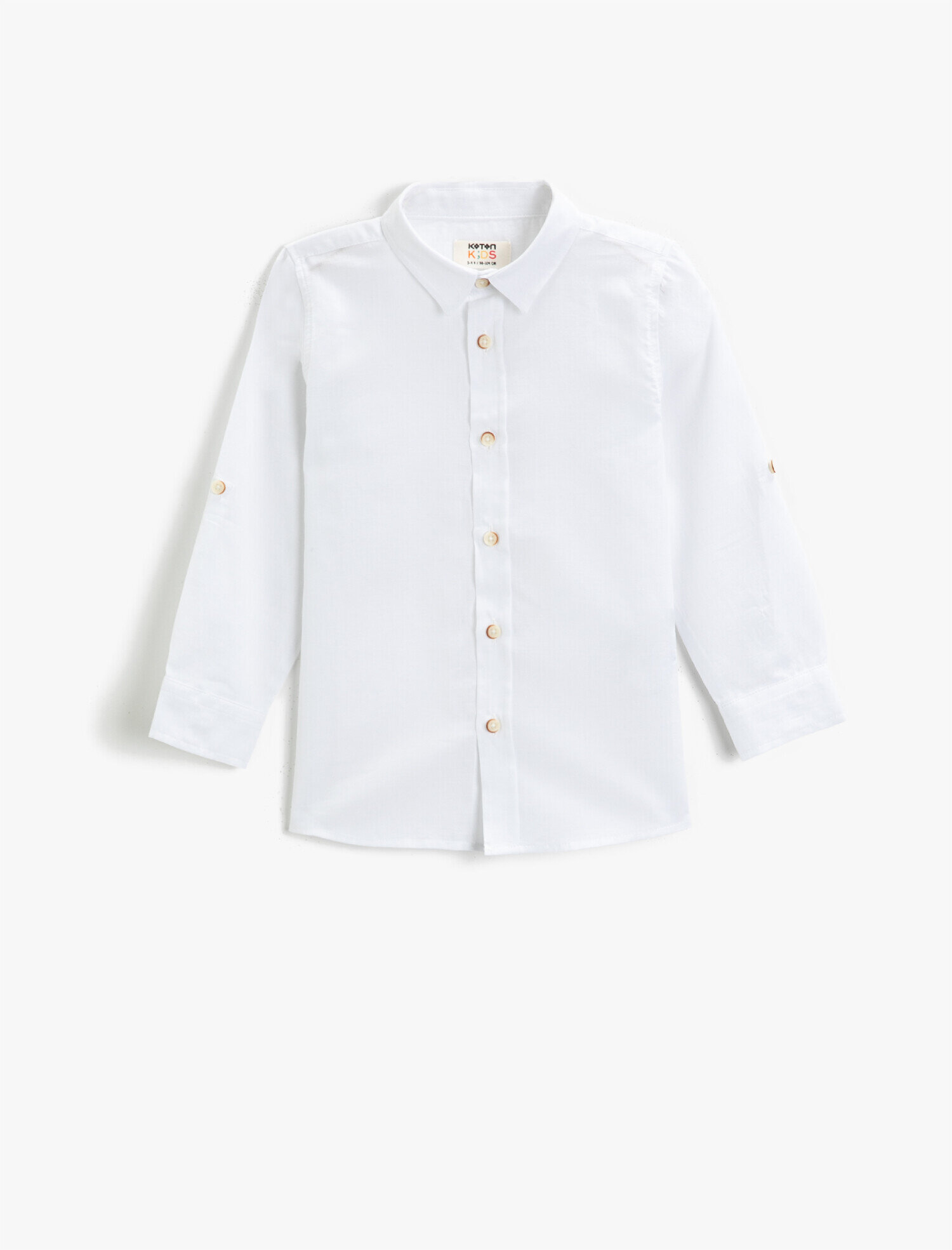  Erkek Çocuk Basic Uzun Kollu Gömlek Pamuklu