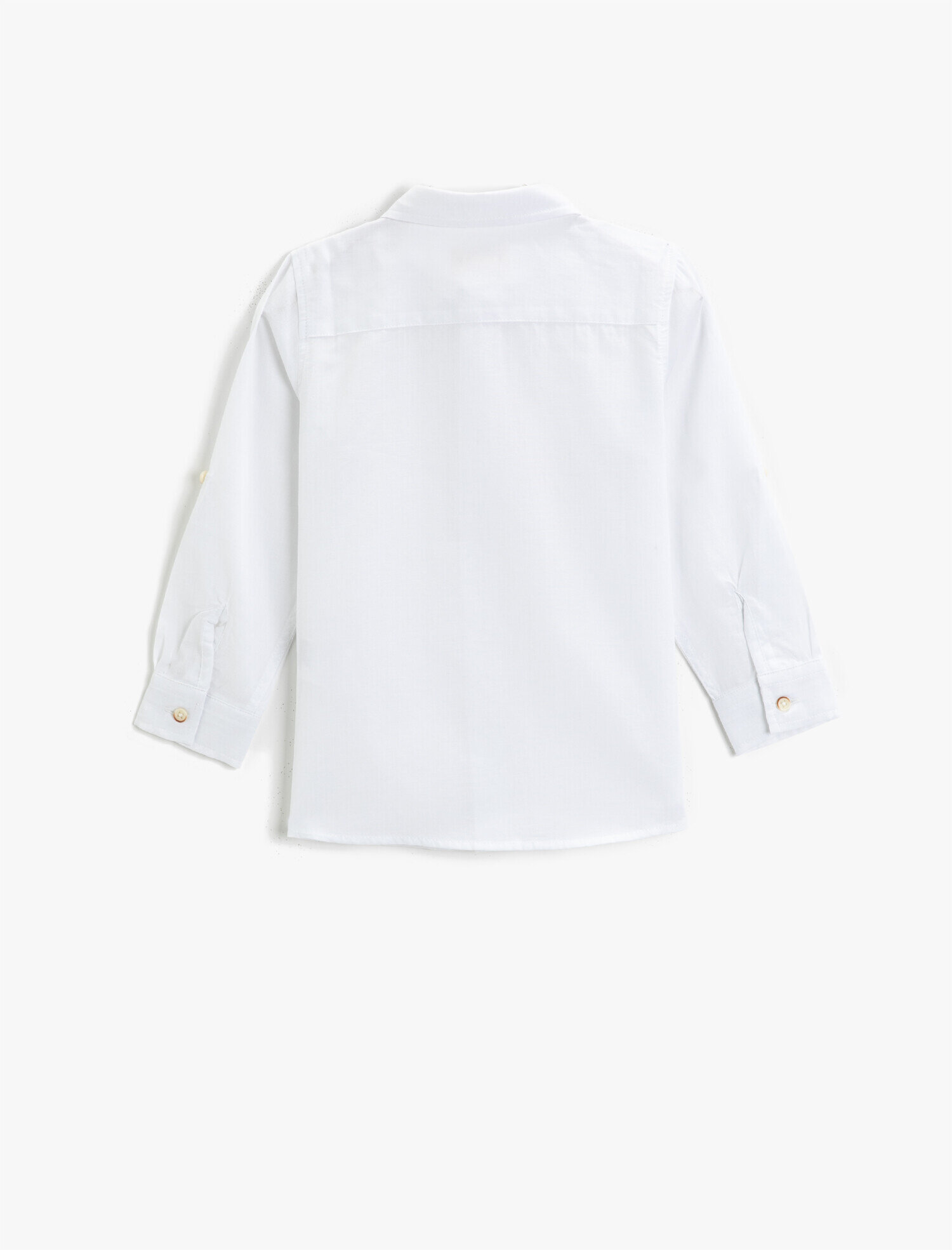  Erkek Çocuk Basic Uzun Kollu Gömlek Pamuklu