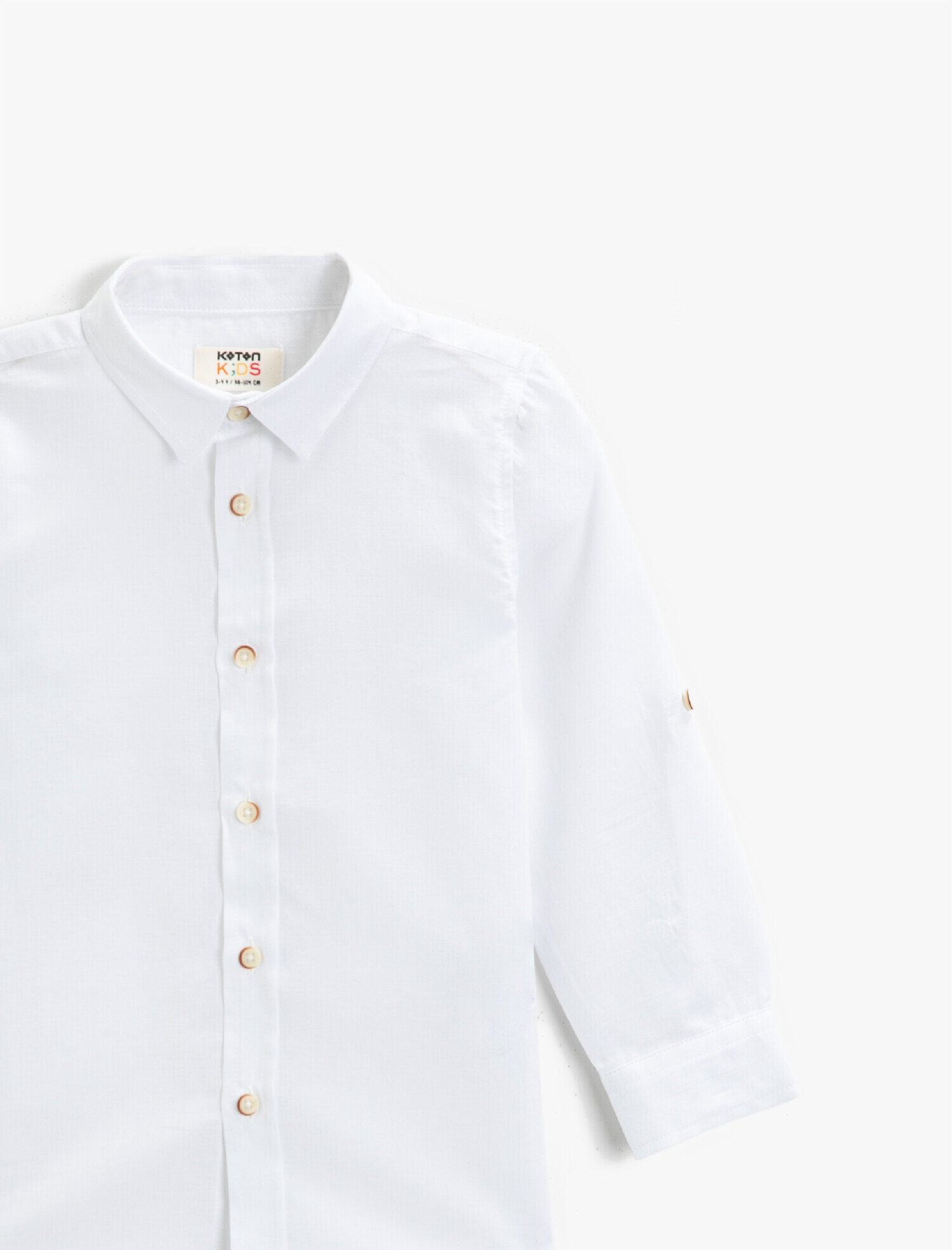  Erkek Çocuk Basic Uzun Kollu Gömlek Pamuklu