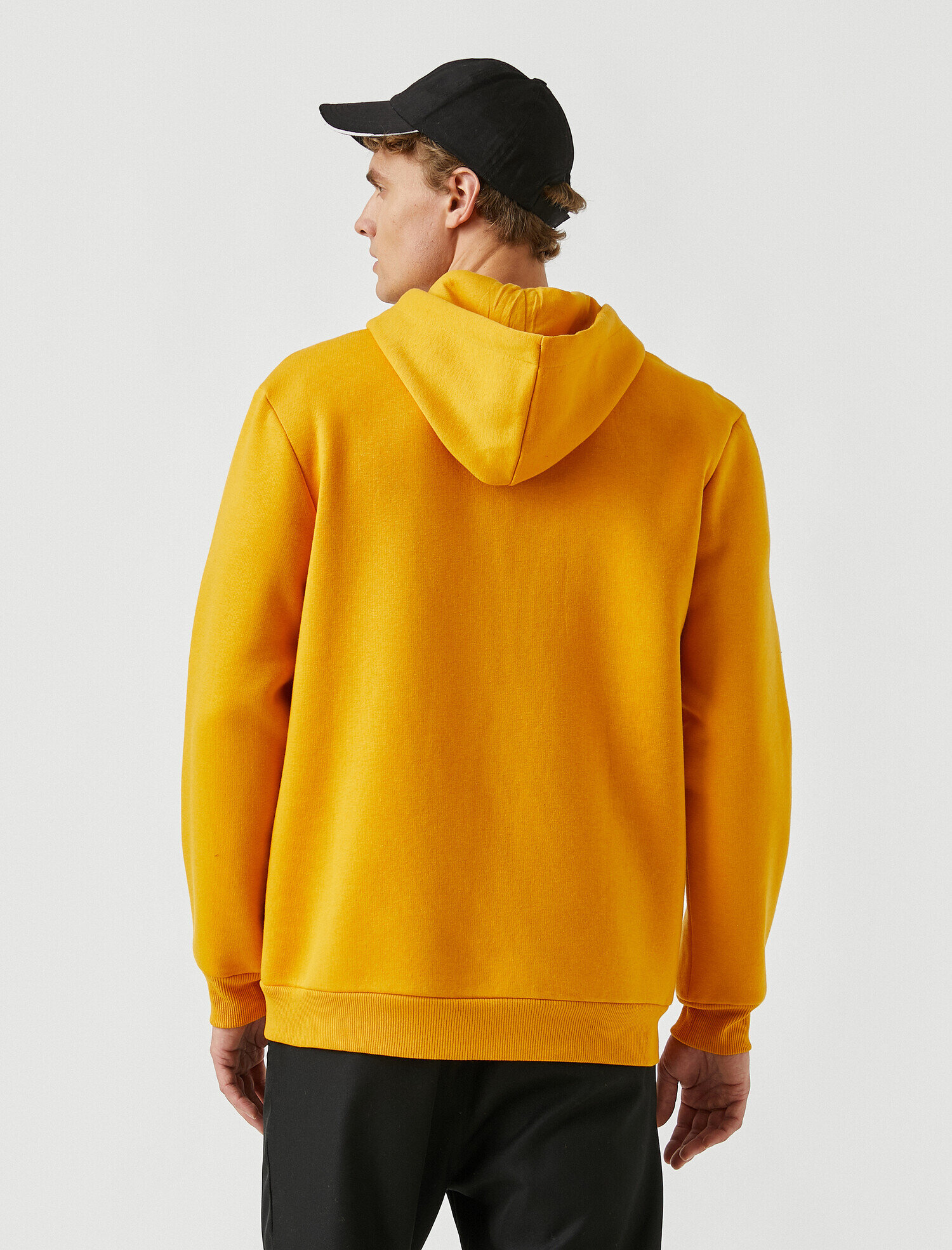   Kırçıllı Fermuarlı Kapüşonlu Sweatshirt