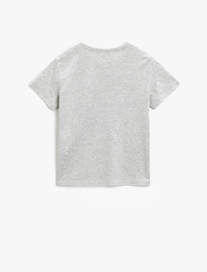 Erkek Çocuk Motosiklet Baskılı Kısa Kollu Tişört