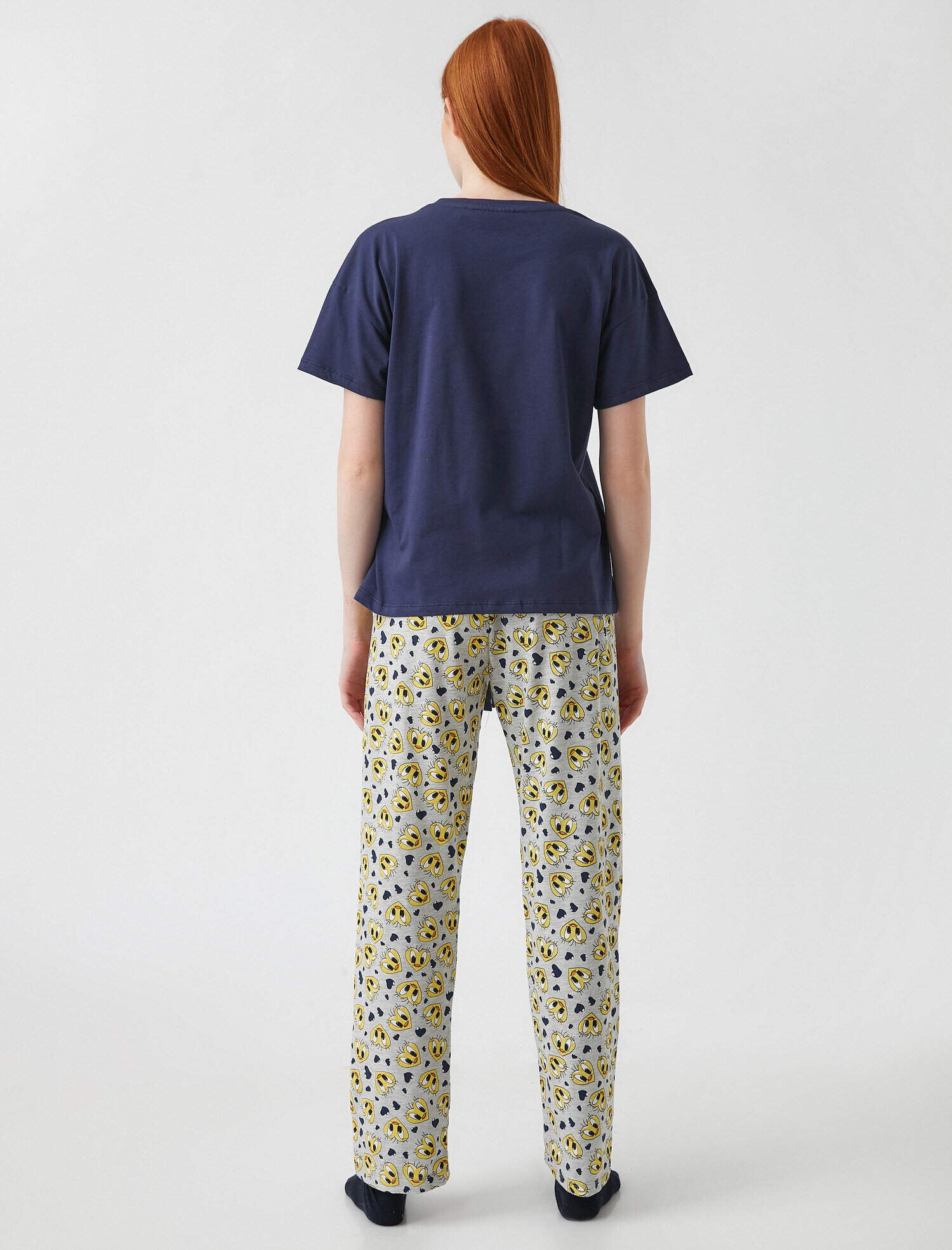 Tweety Lisanslı Pamuklu Kısa Kollu Pijama Takımı