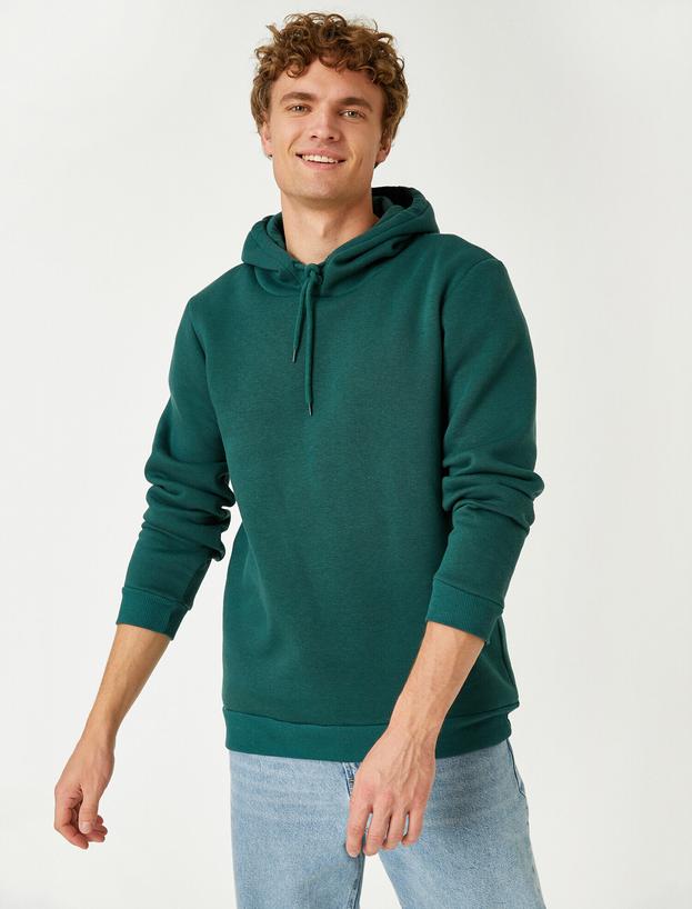   Basic Kapüşonlu Sweatshirt