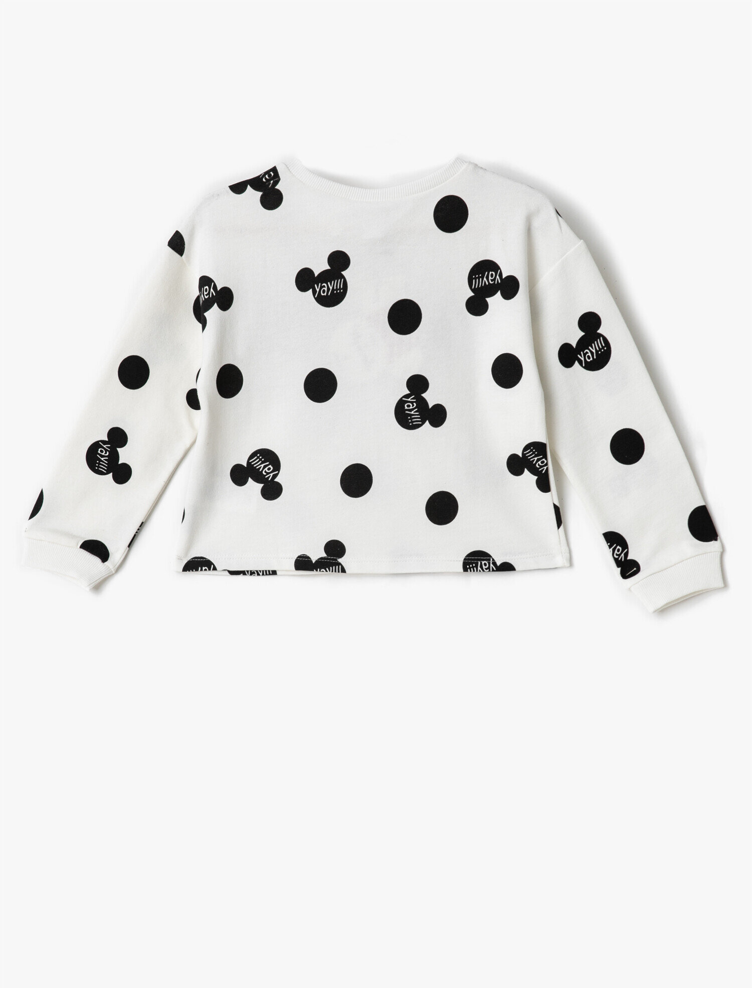  Kız Çocuk Minnie Mouse Lisanslı Pullu Sweatshirt