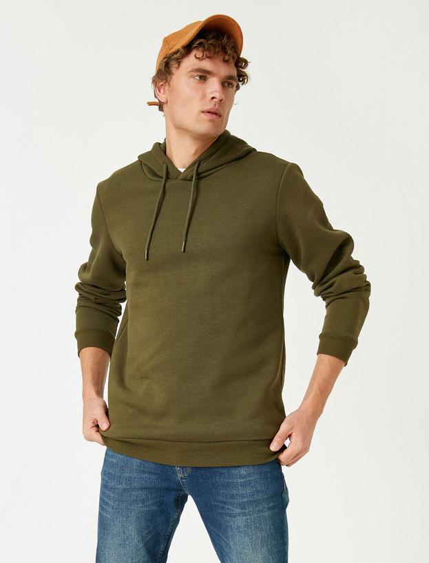   Basic Kapüşonlu Sweatshirt