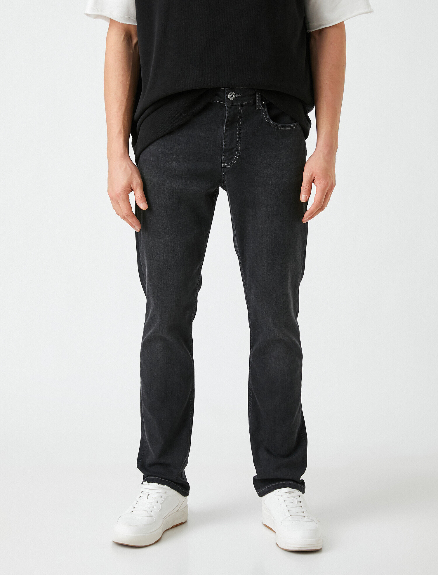   Straight Fit Boru Paça Kot Pantolon - Mark Jean